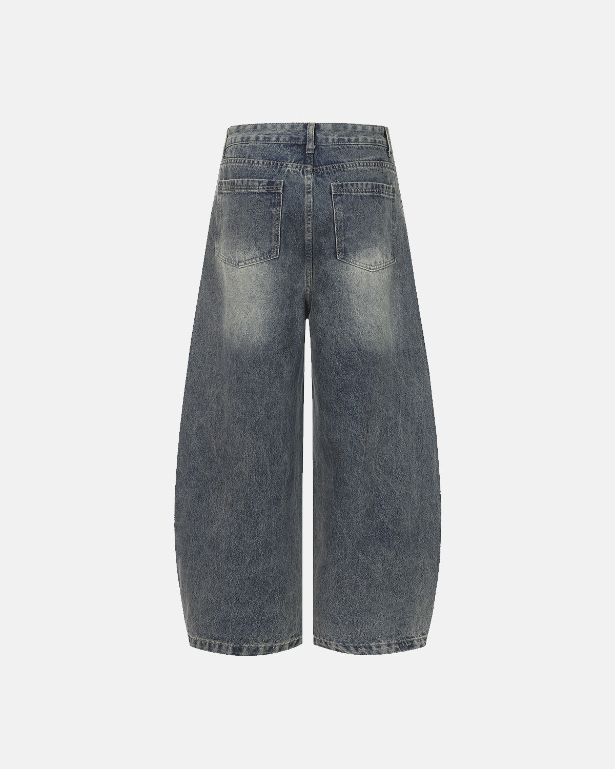 Multi-Pocket Baggy Barrel Jeans