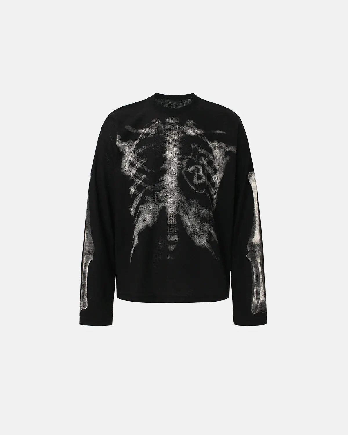 Skeleton Graphic Washed Long Sleeve Tee