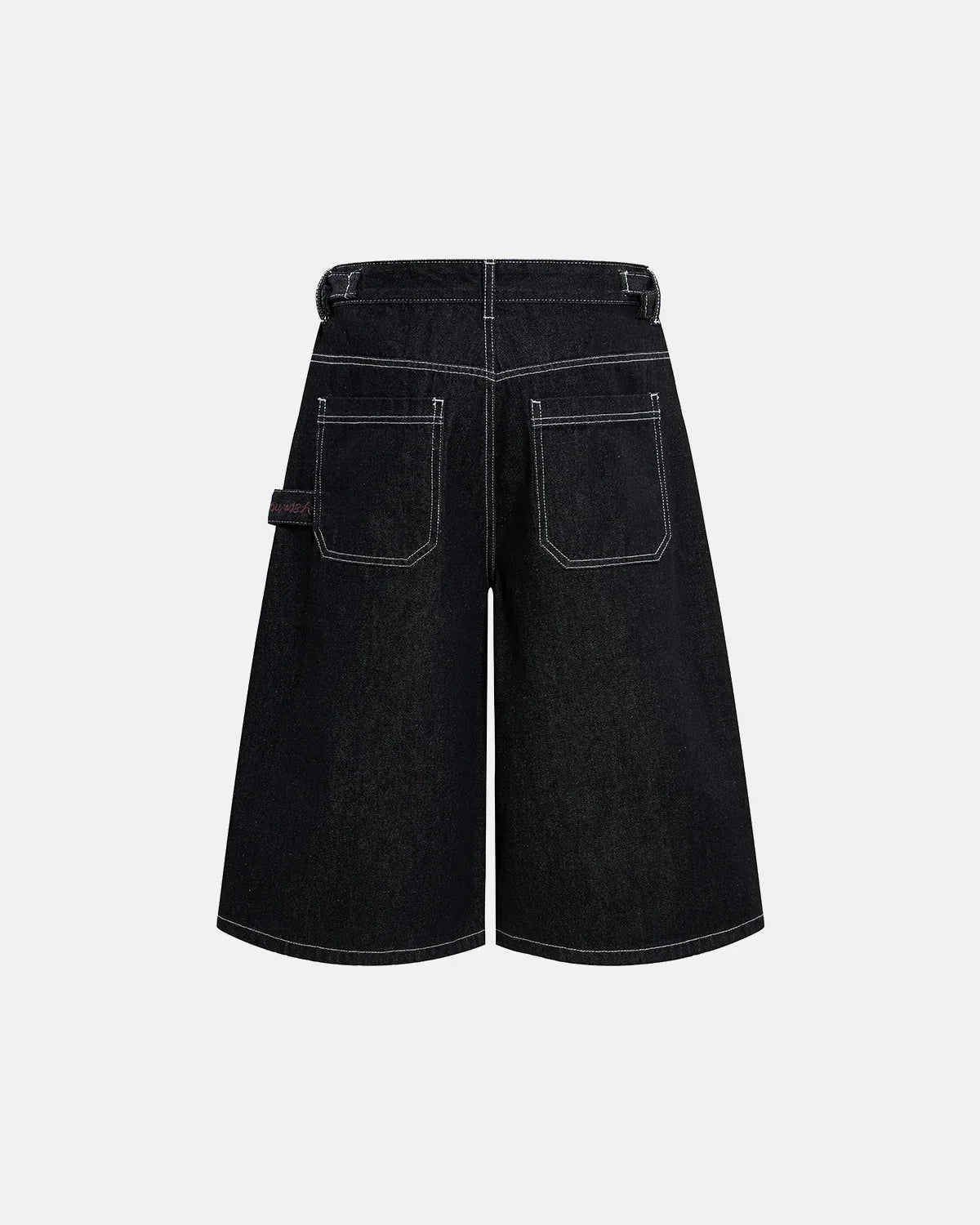 Raw Denim Baggy Jorts with Adjustable Tabs