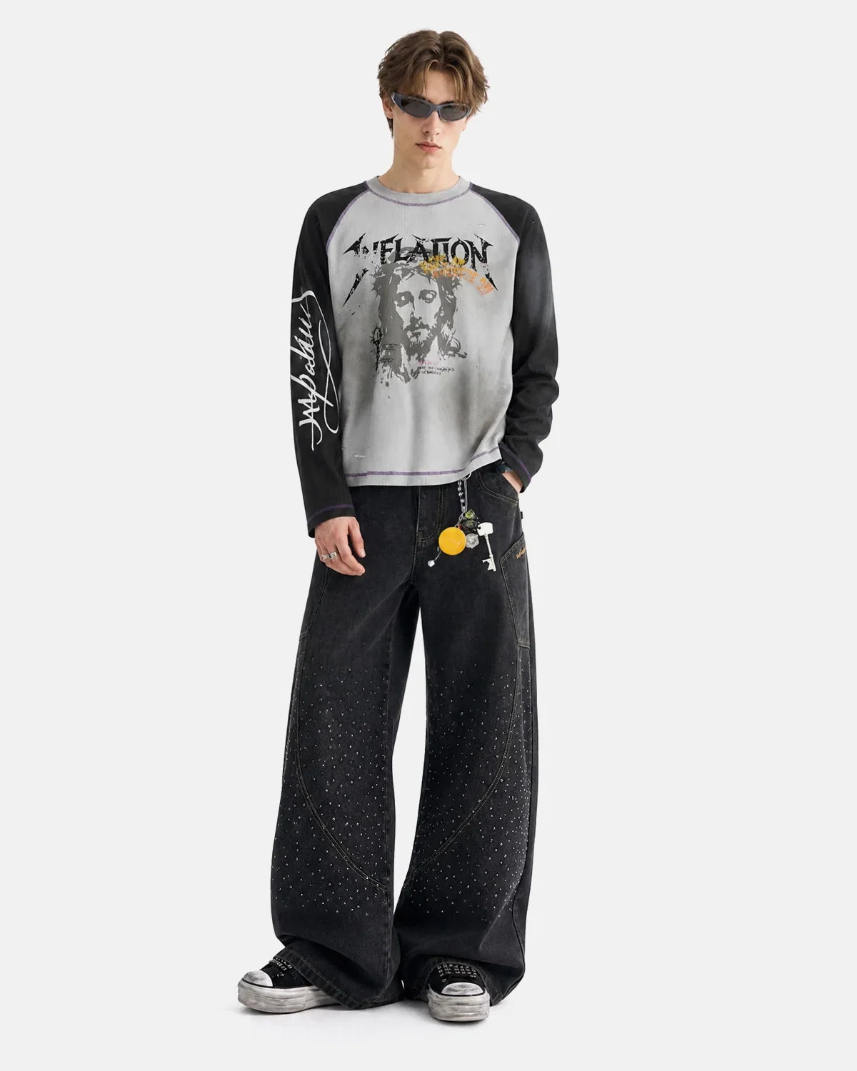 Portrait Waffle Long Sleeve Tee