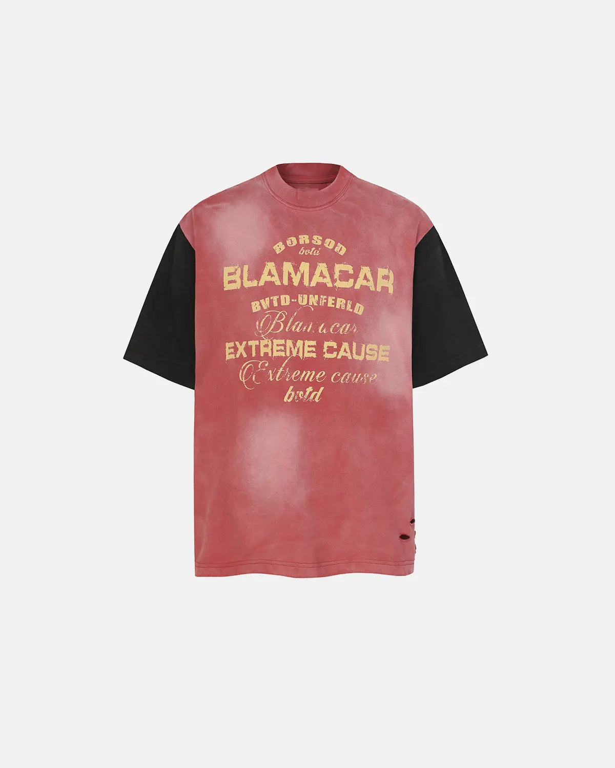 Patchwork Washed Graphic T-Shirt