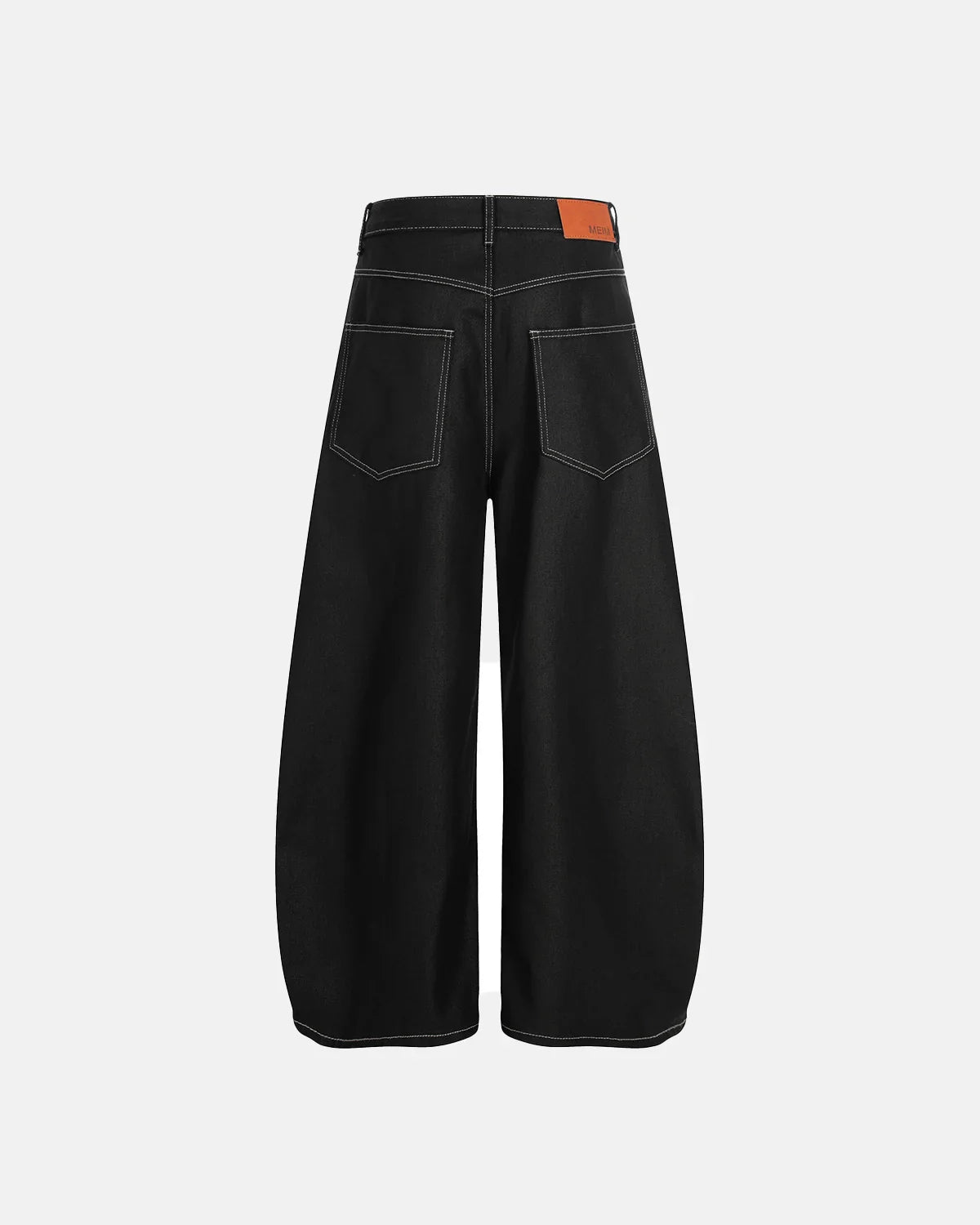 Letter Graphic Cargo Barrel Jeans
