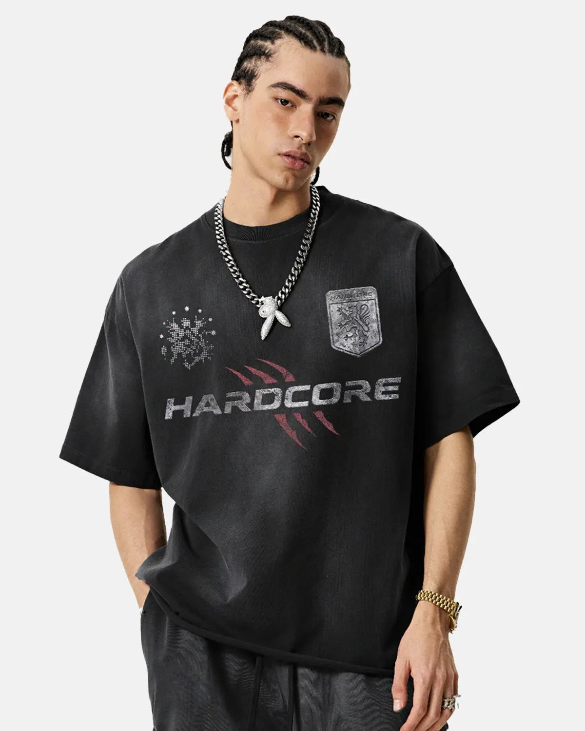 Distressed Washed Graphic T-Shirt