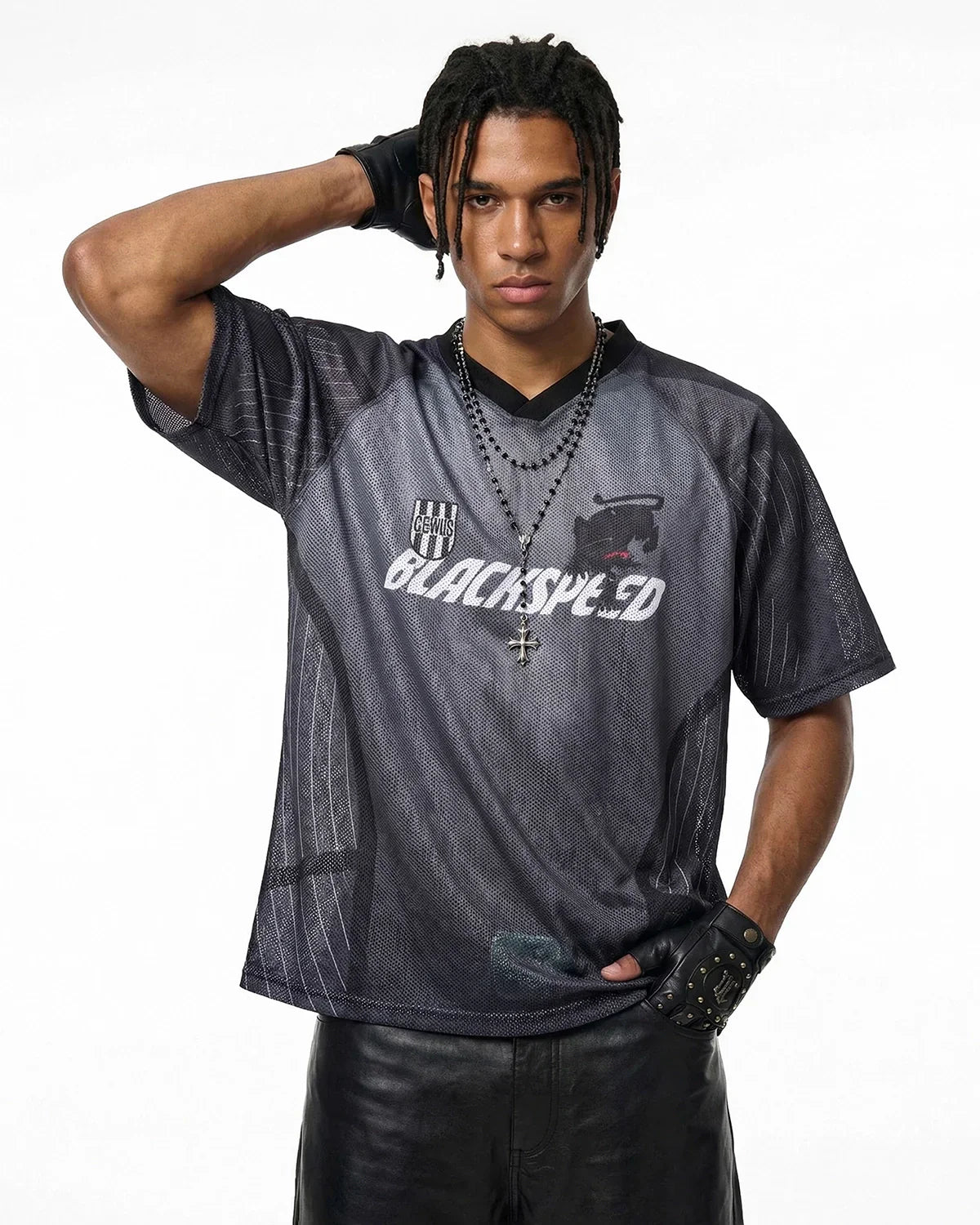 Athletic Panel Mesh Jersey