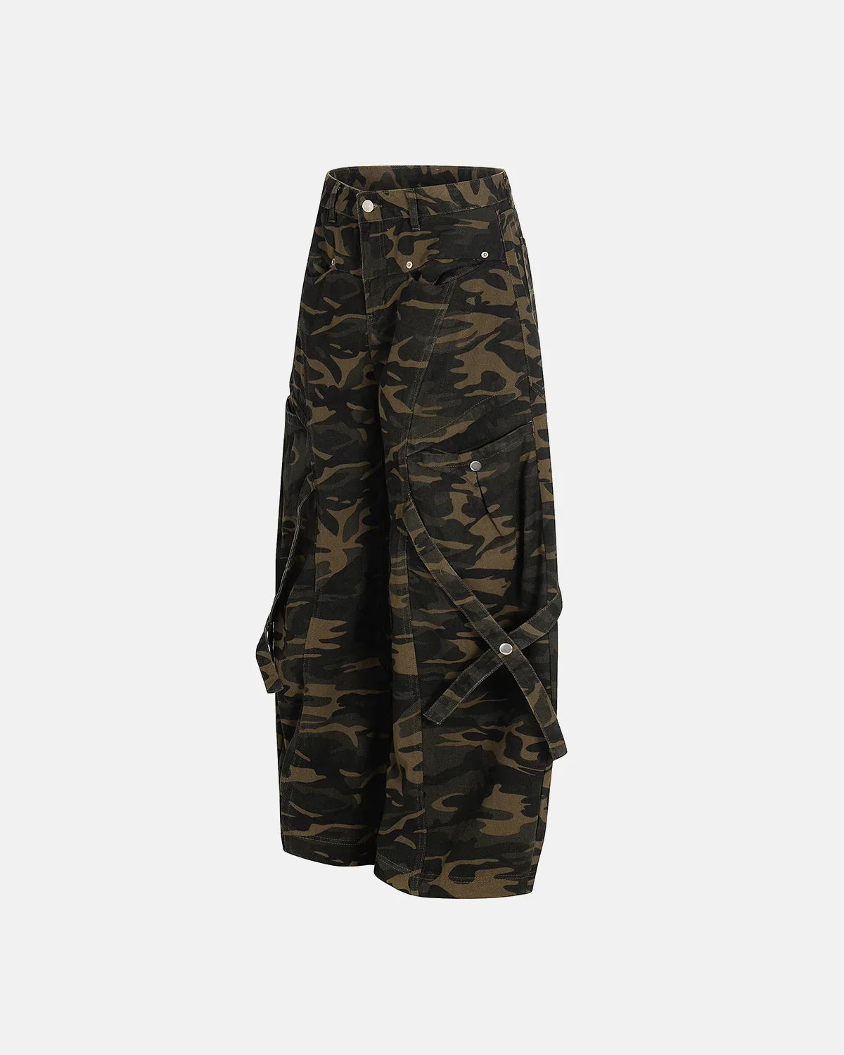 Multi-Pockets Barrel Camouflage Cargo Pants