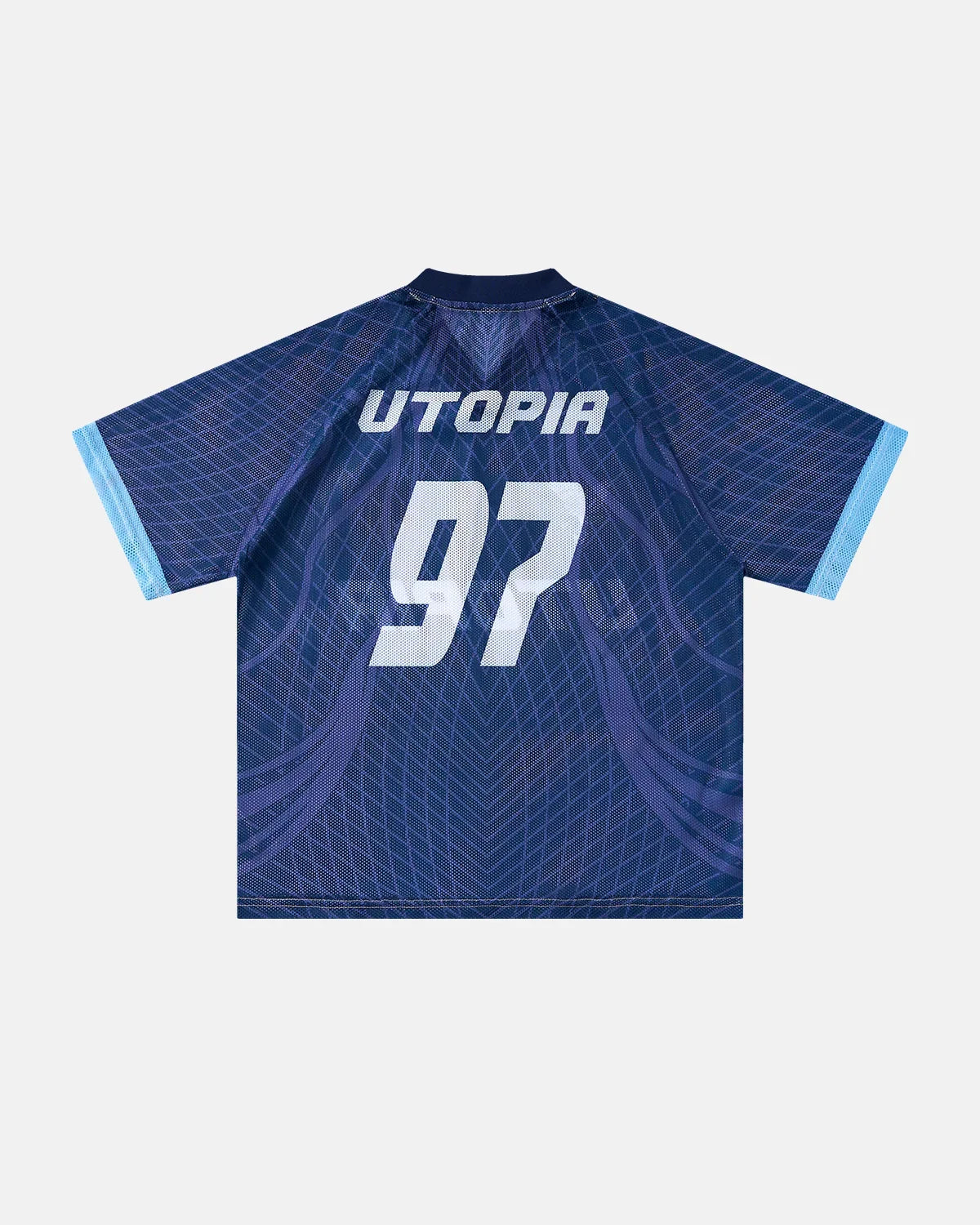 Geometric Pattern Mesh Jersey