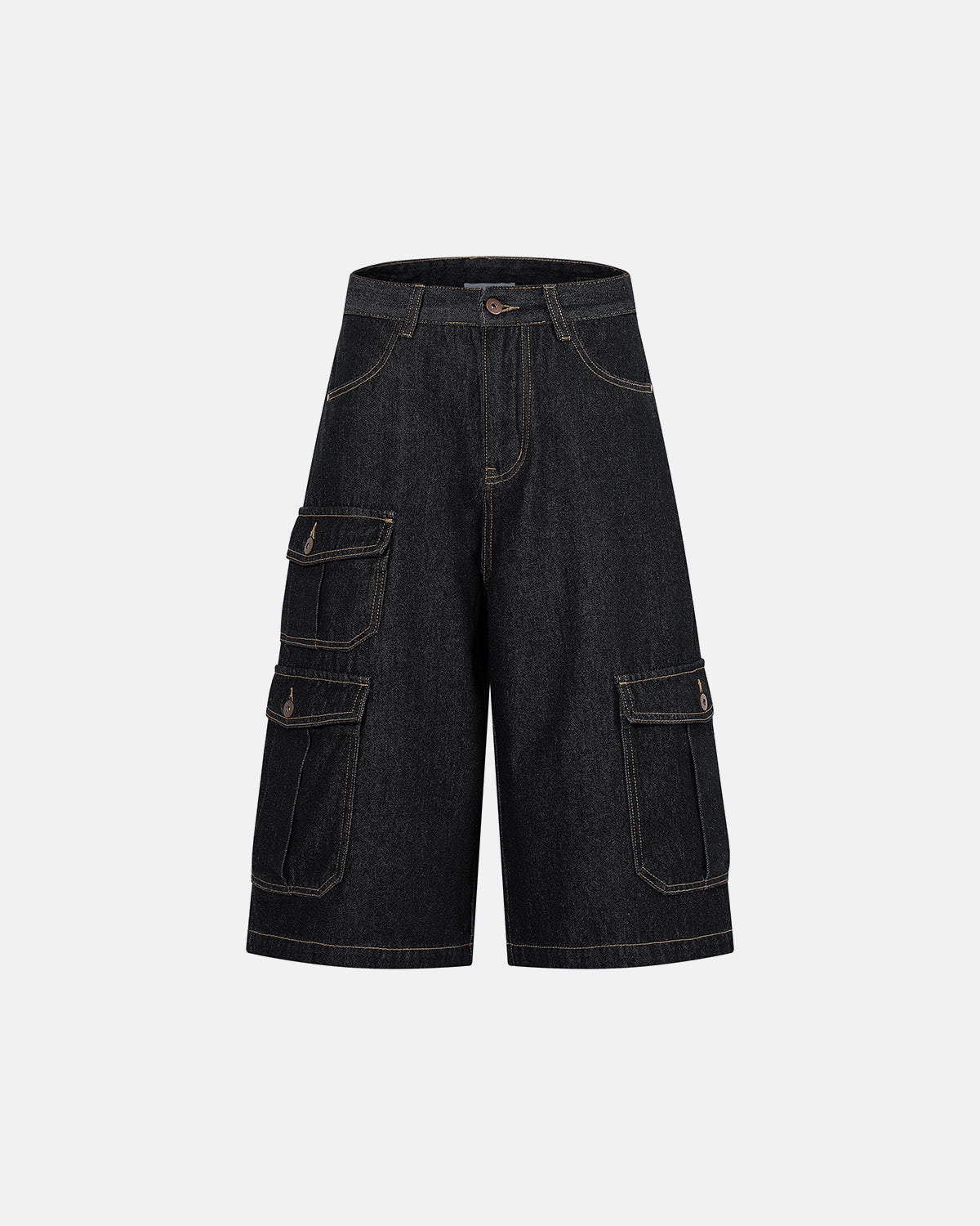 Raw Denim Longline Cargo Jorts