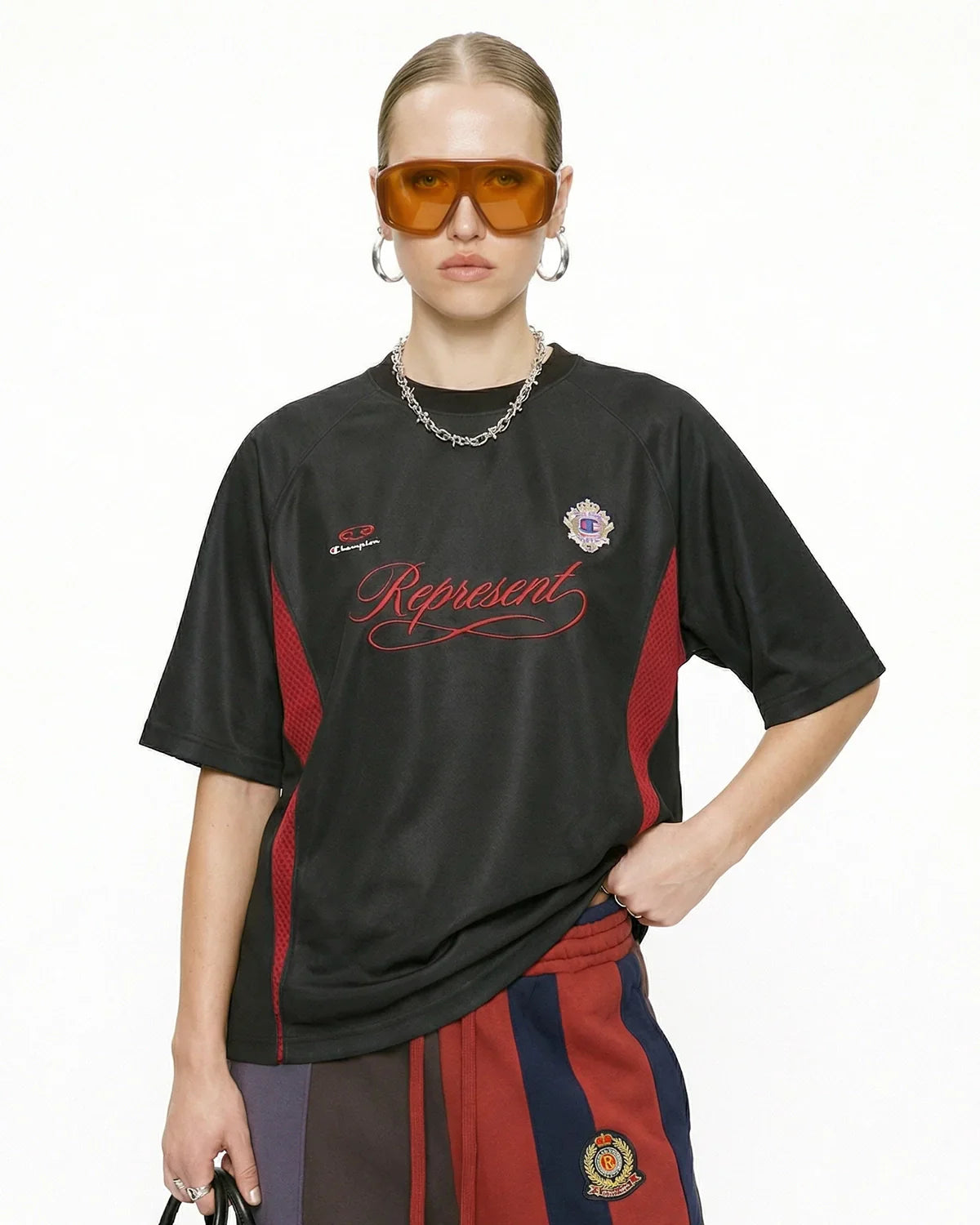 Retro Colorblock Football Jersey
