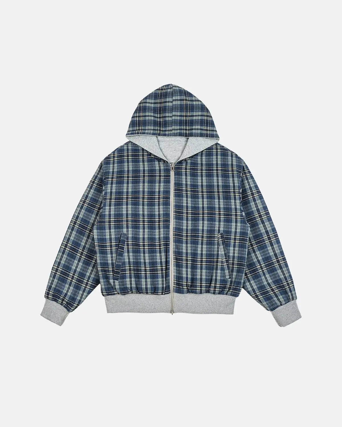 Reversible Plaid Cropped Hoodies