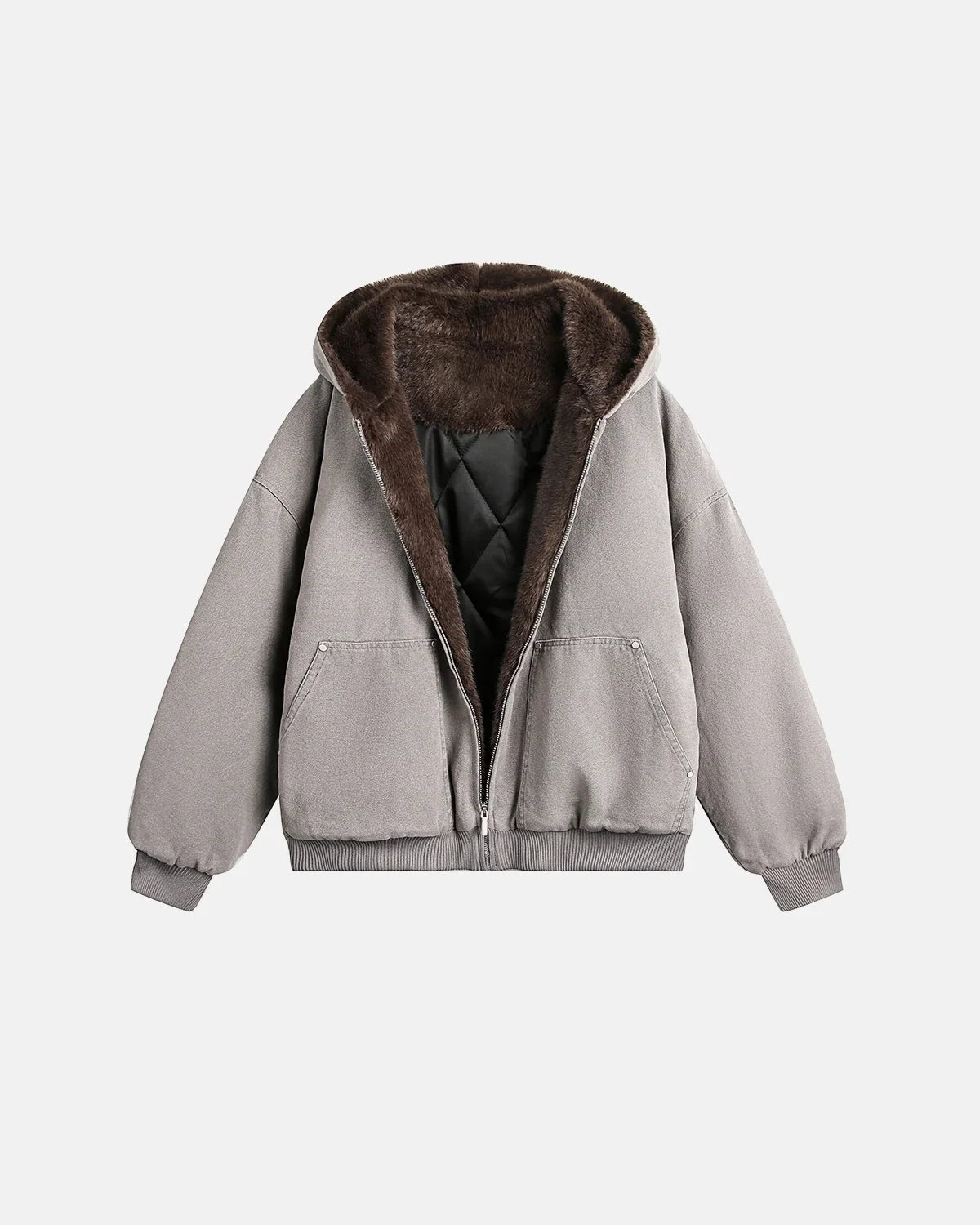Cleanfit Faux Fur Lined Hooded Padded Jacket MADXMARX
