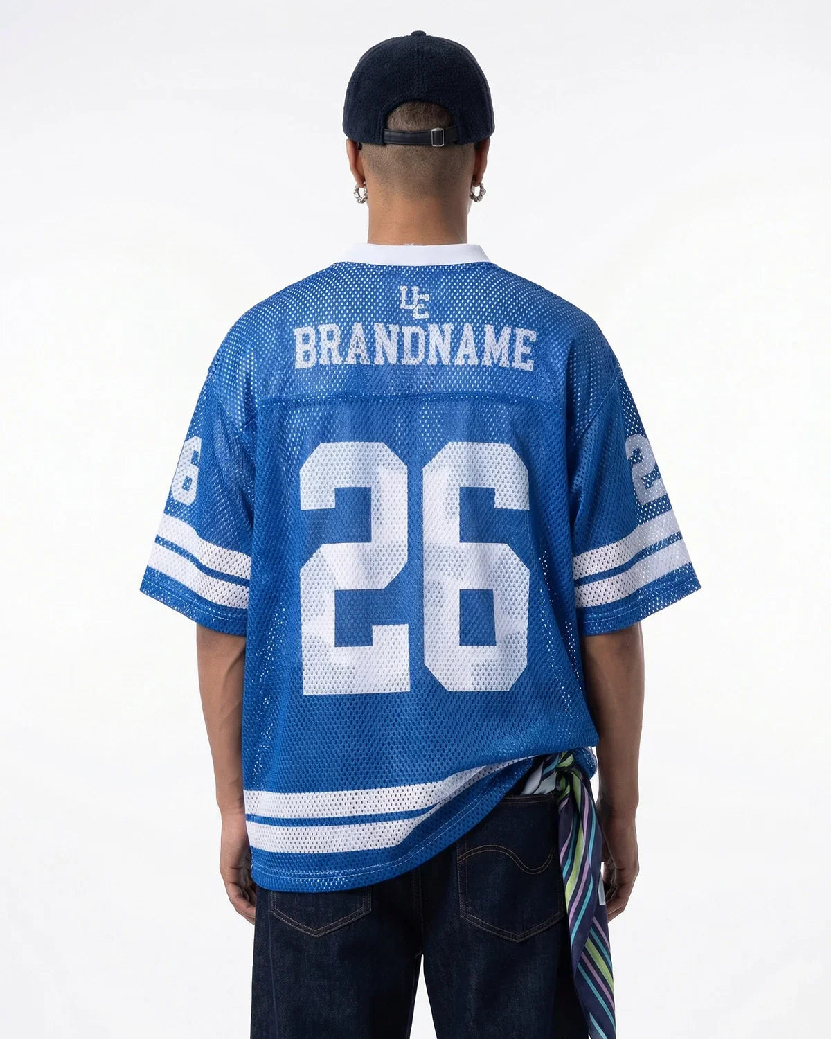 V-neck Mesh Jersey Tees