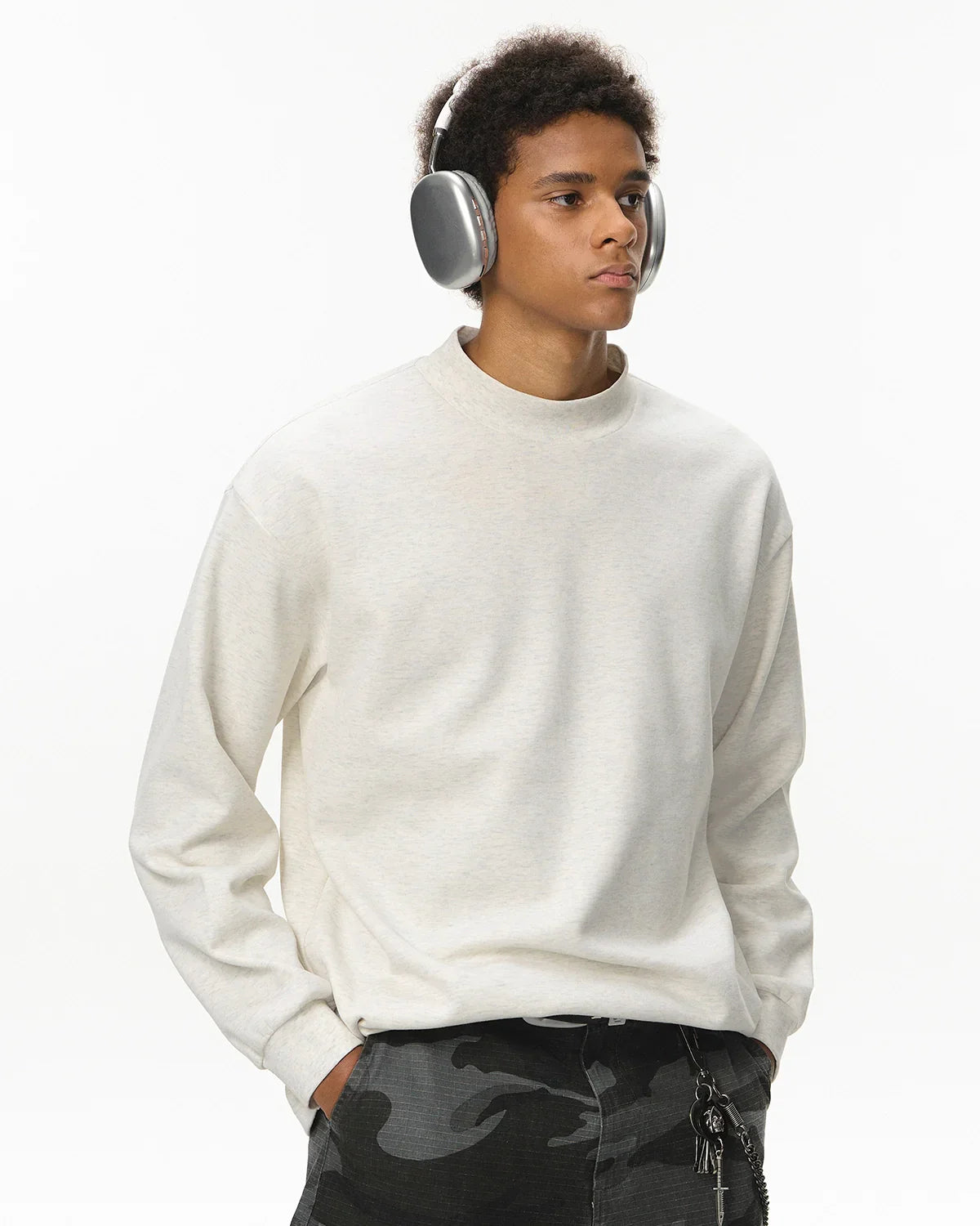 Soft Touch Mock Neck Sweatshirts