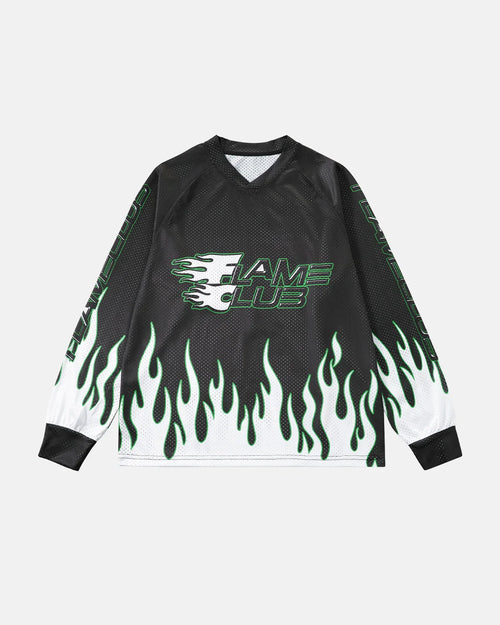 Camisetas de Tule com Estampa de Chamas - Conforme imagem / S