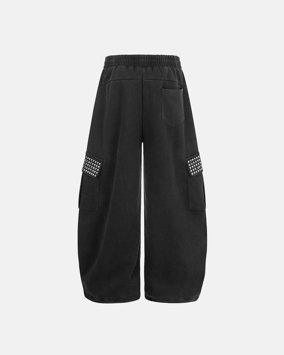 Calça de Moletom Cargo Baggy com Tachas