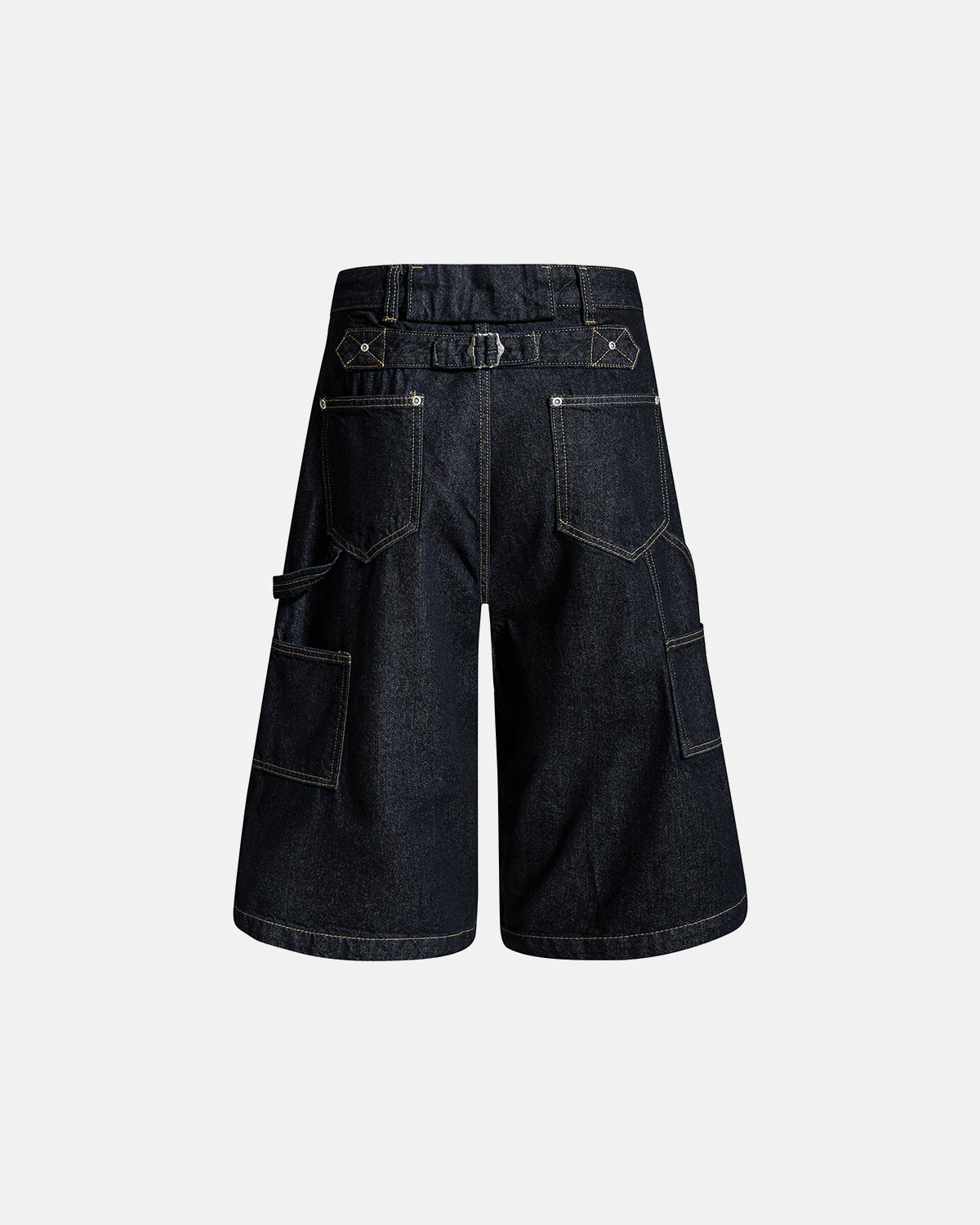 Cinch Back Buttons Up Cargo Jorts