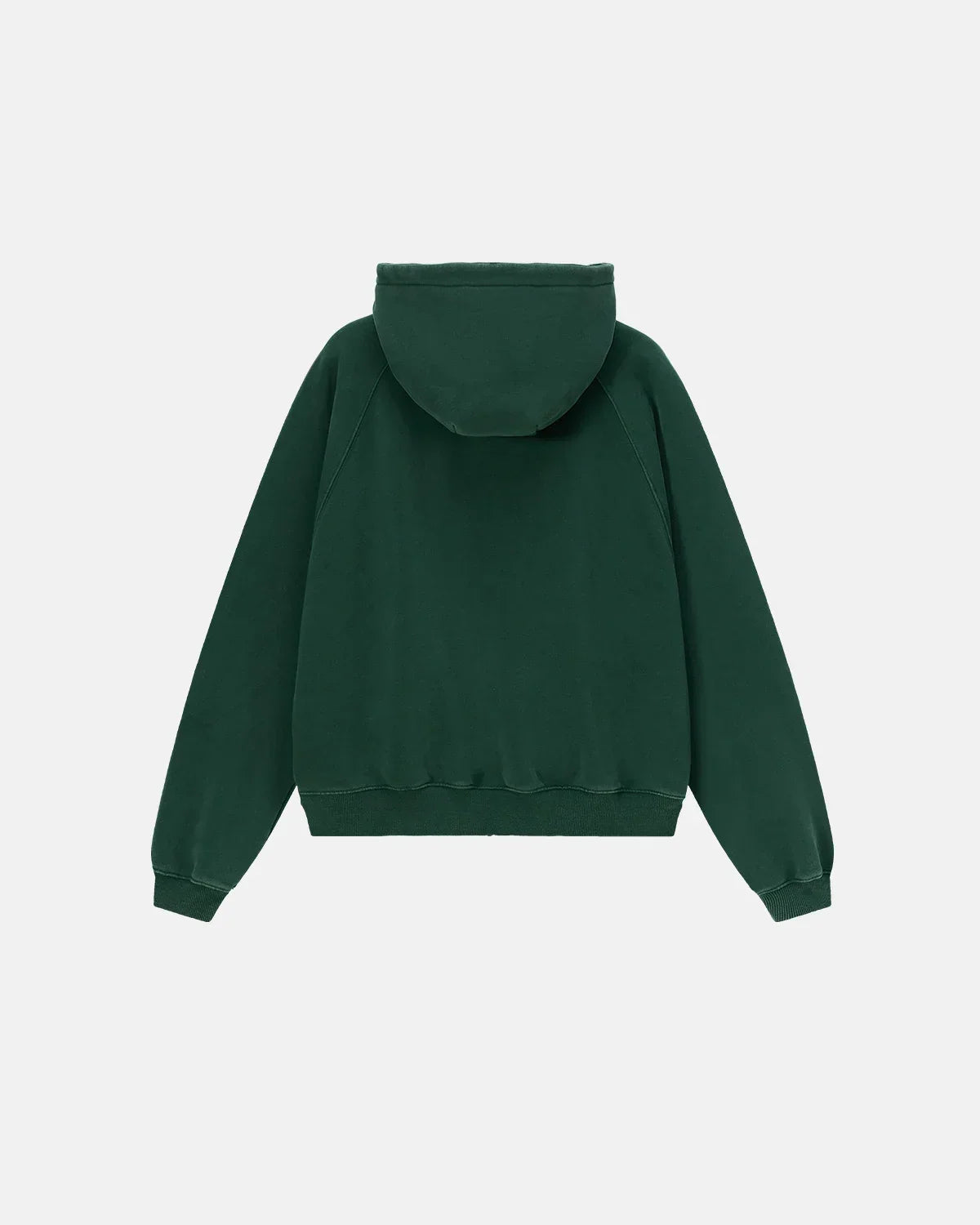 Sweat à capuche coupe carrée zippé à manches raglan