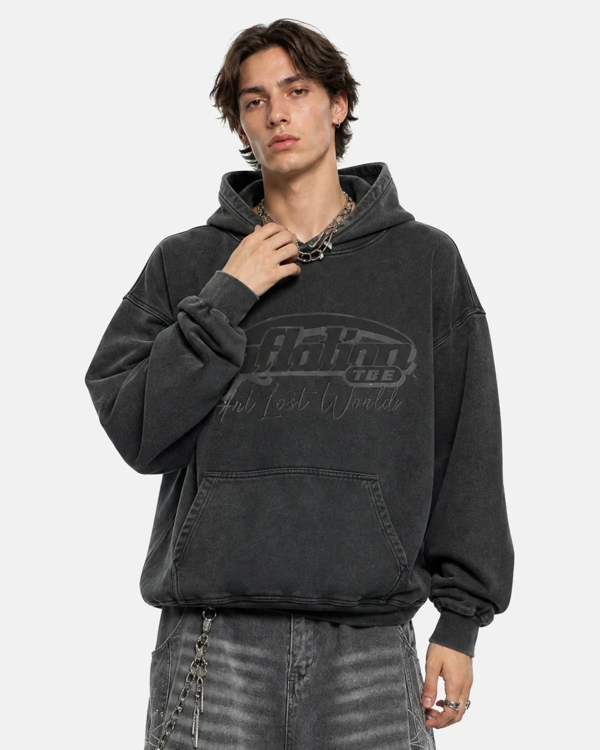 Graphic Washed Hoodies