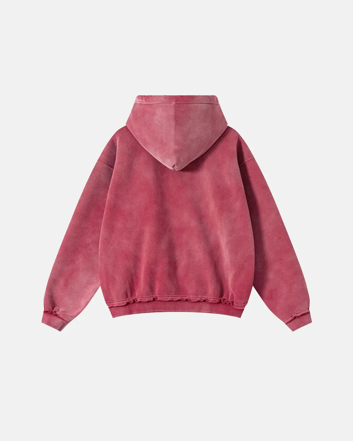 Graphic Ripped Washed Zip Up Hoodies