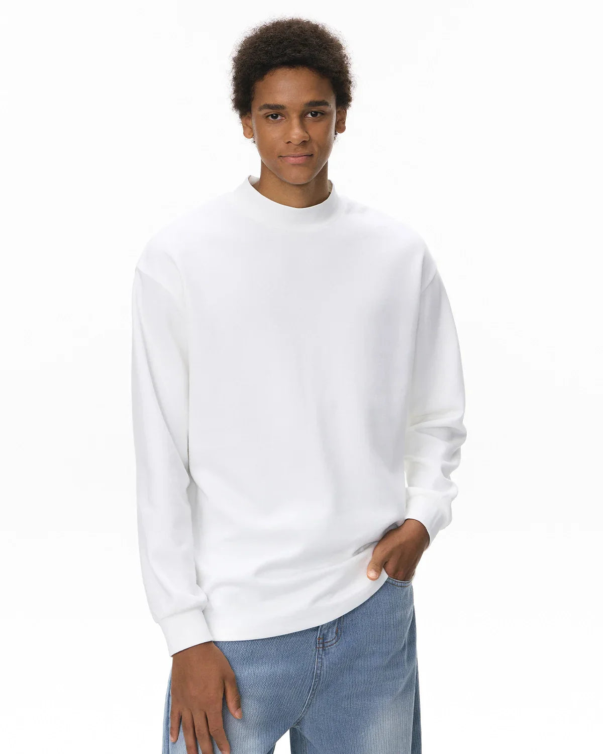 Soft Touch Mock Neck Sweatshirts