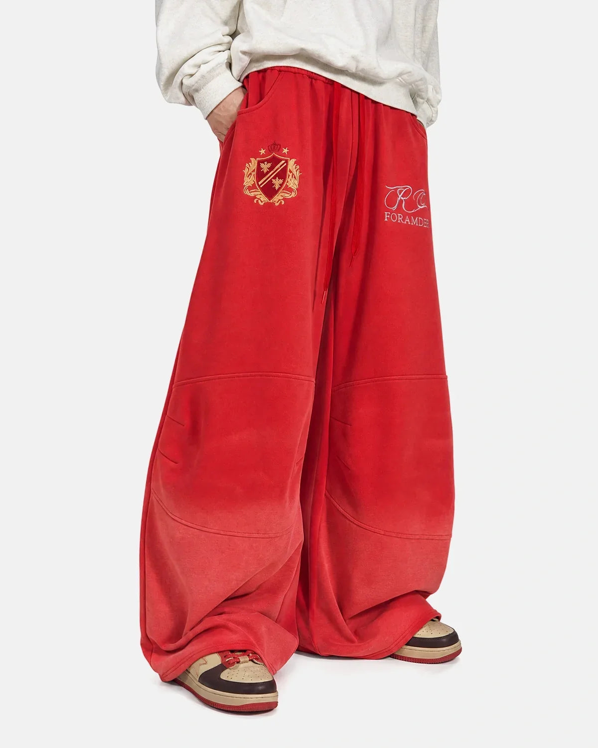 Gothic Graphic Washed Barrel Sweatpants