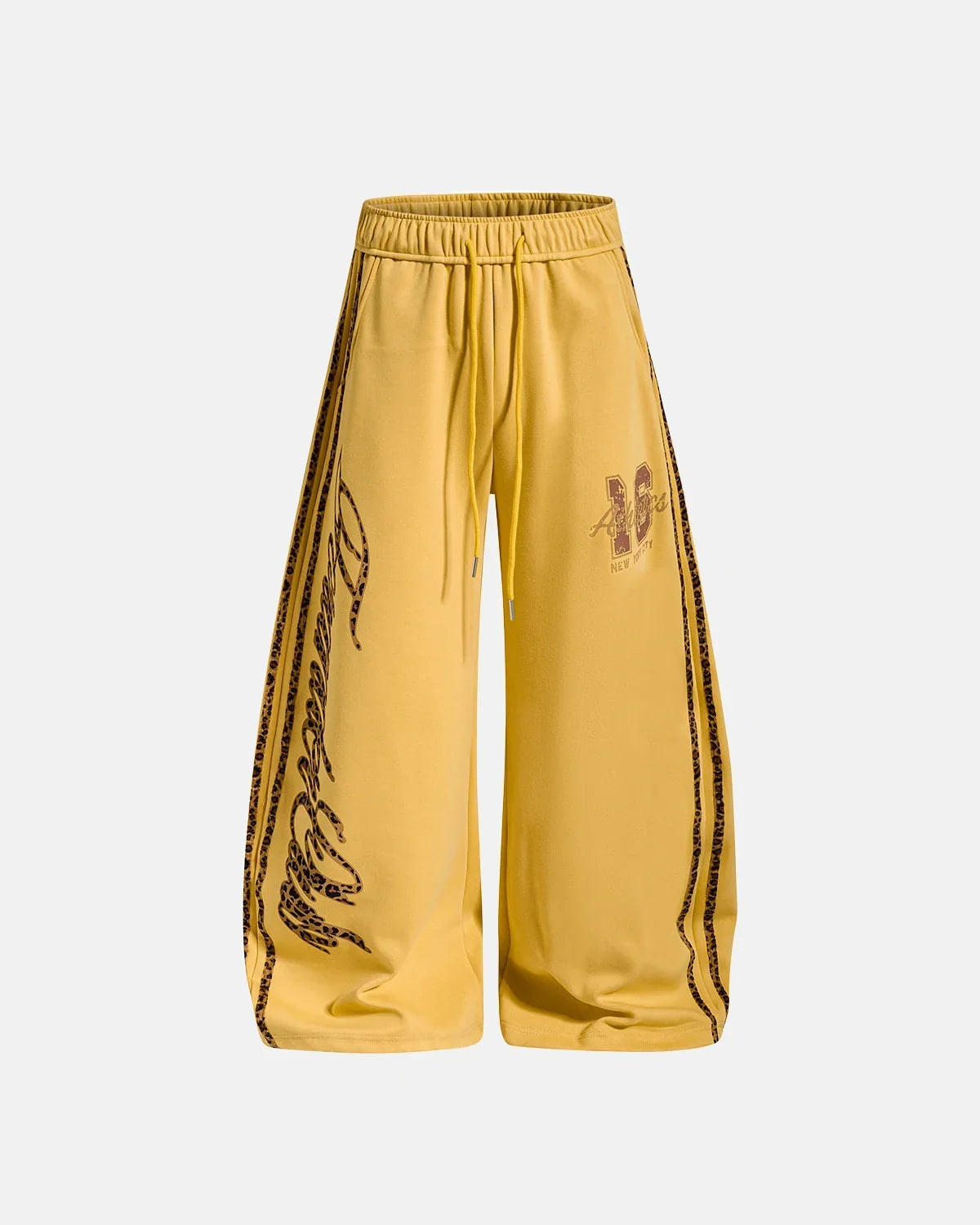 Leopard Stripe Graphic Barrel Sweatpants