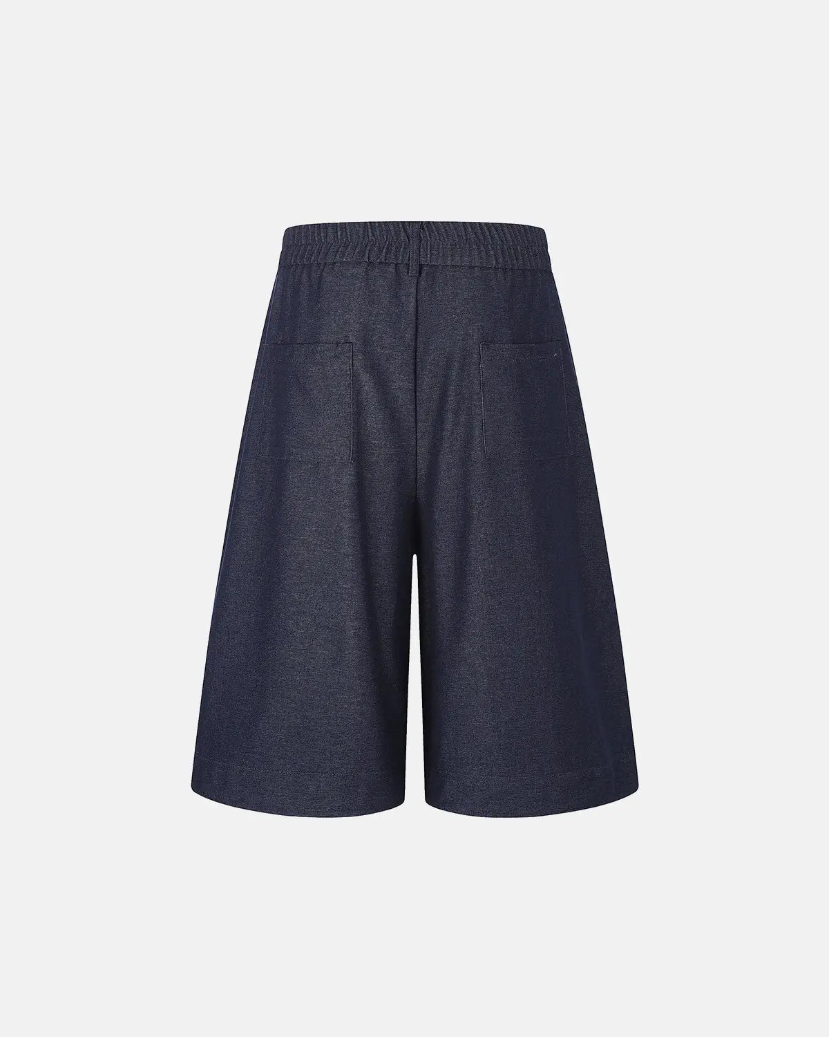 Pleated Wide-Leg Tailored Shorts