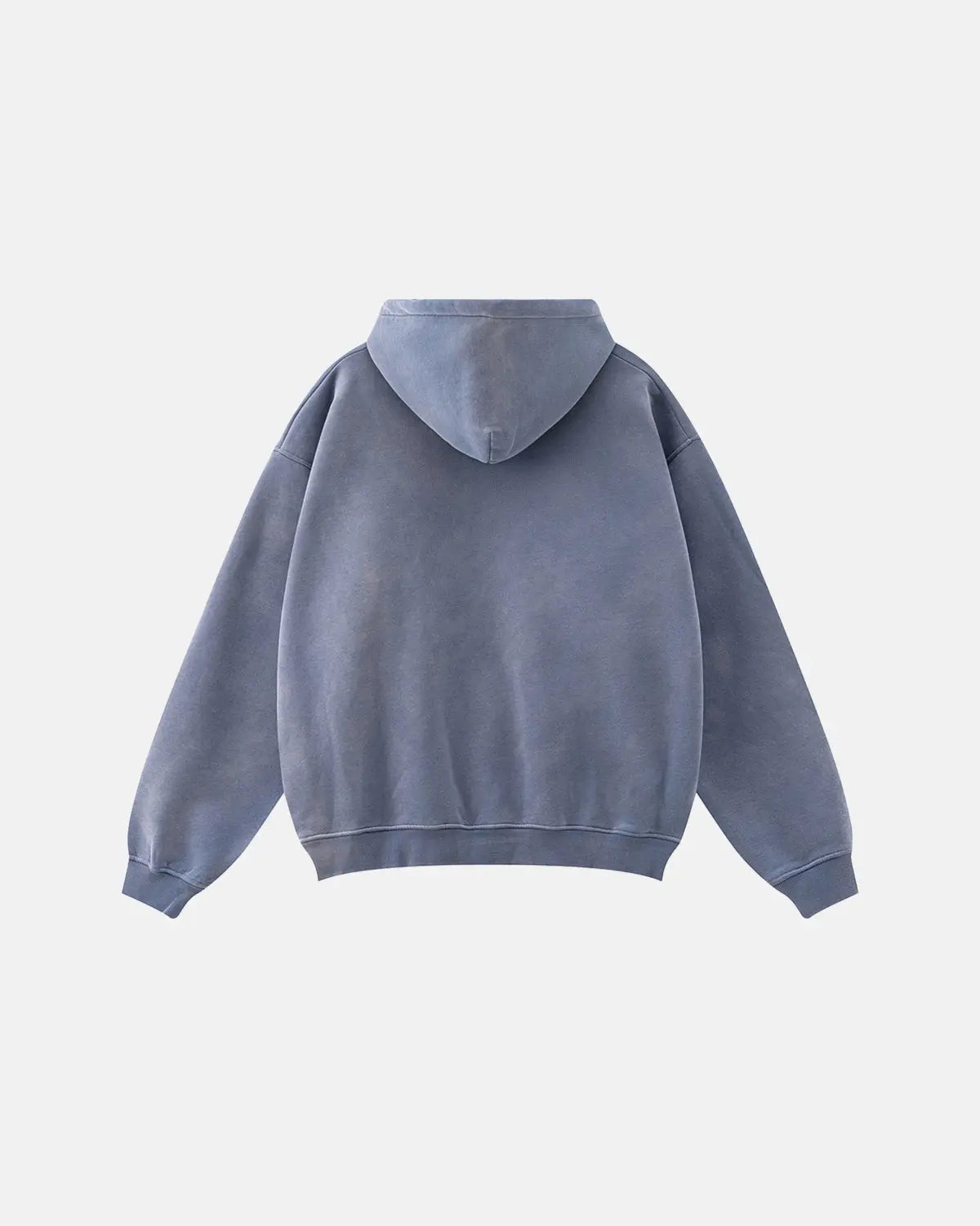 Graffiti Print Washed Fleece hoodie