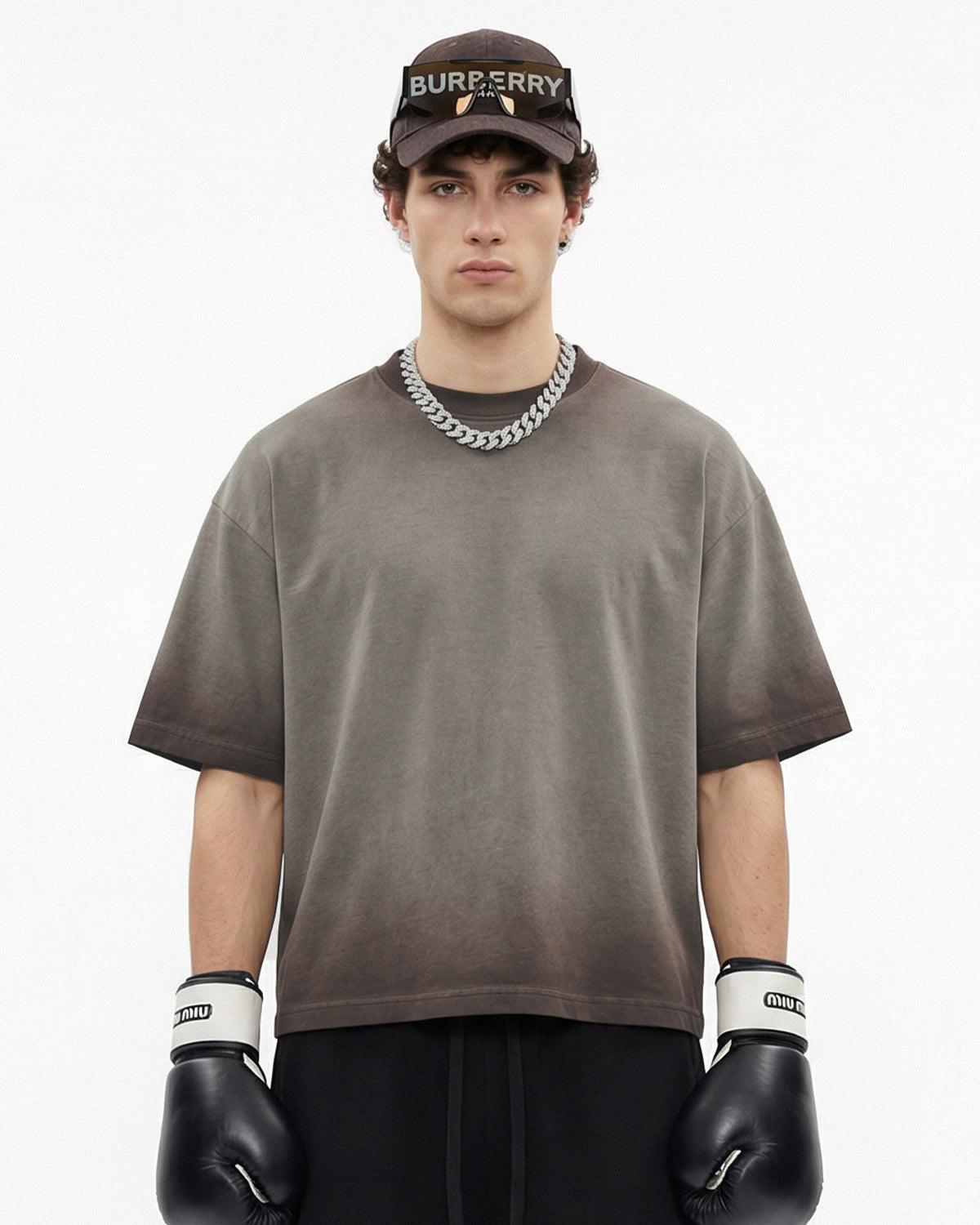 Monkey Washed Dyed Fade Boxy T-Shirt