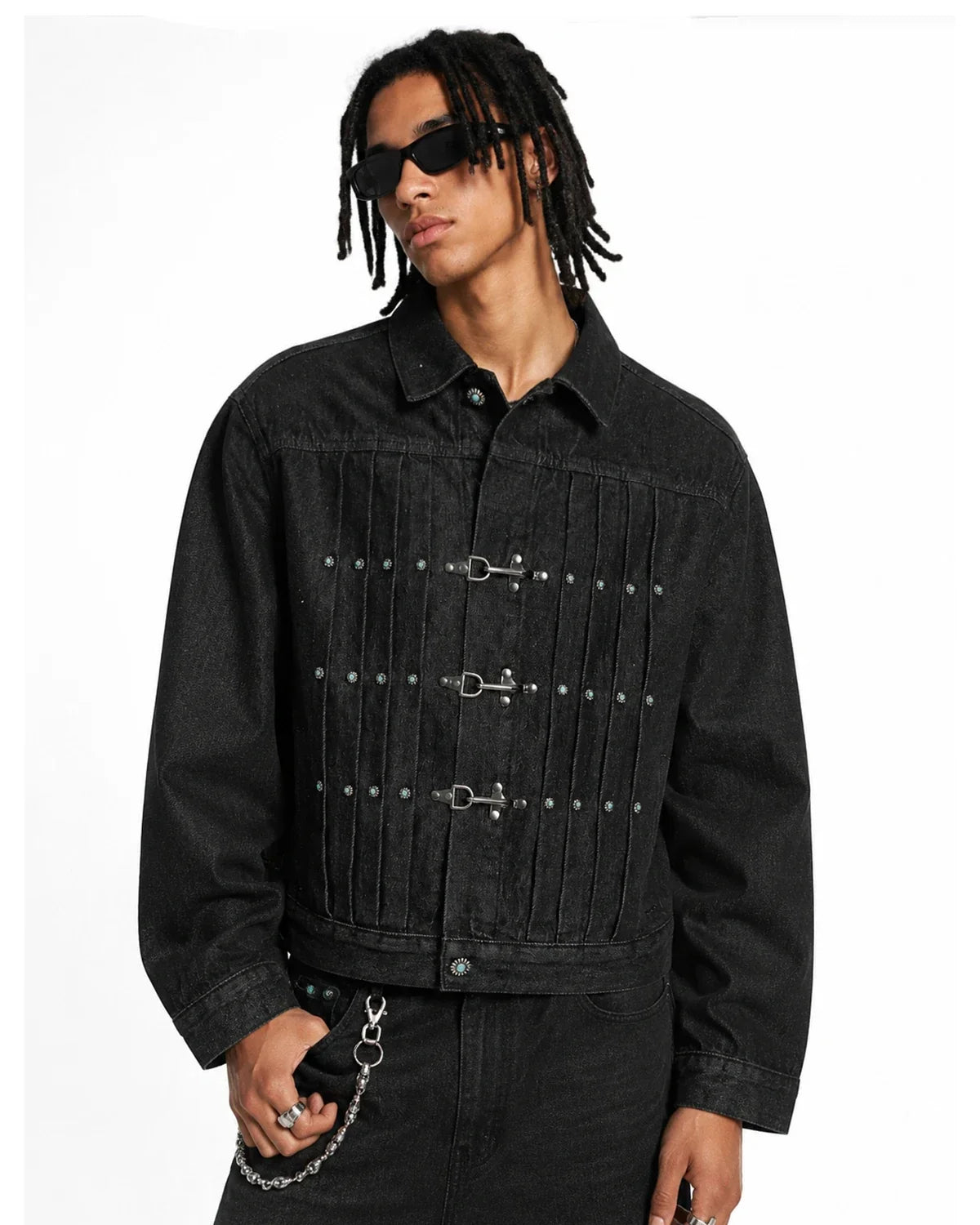 Raw Clasp Denim Jacket