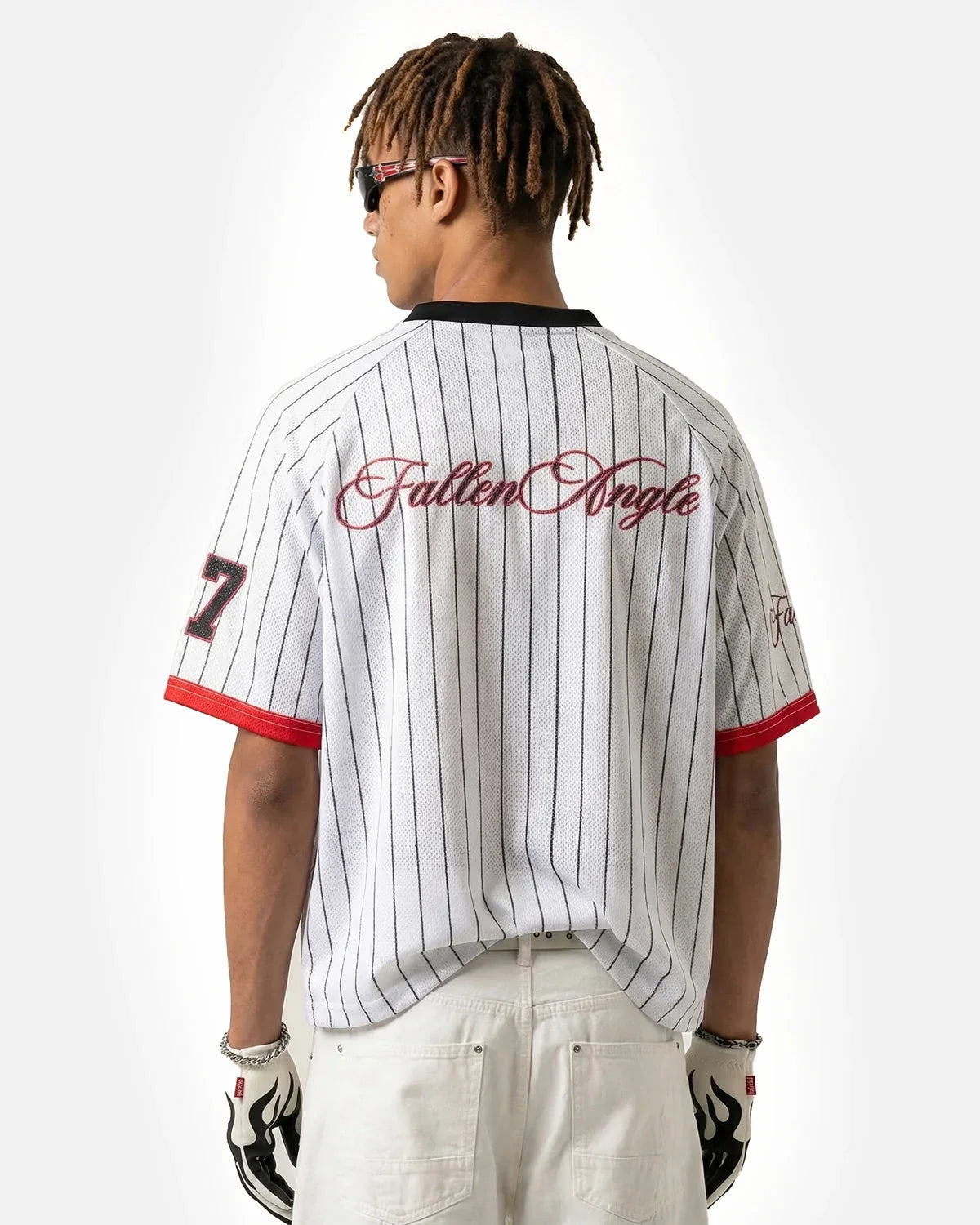 Pinstripe Number Mesh Jersey
