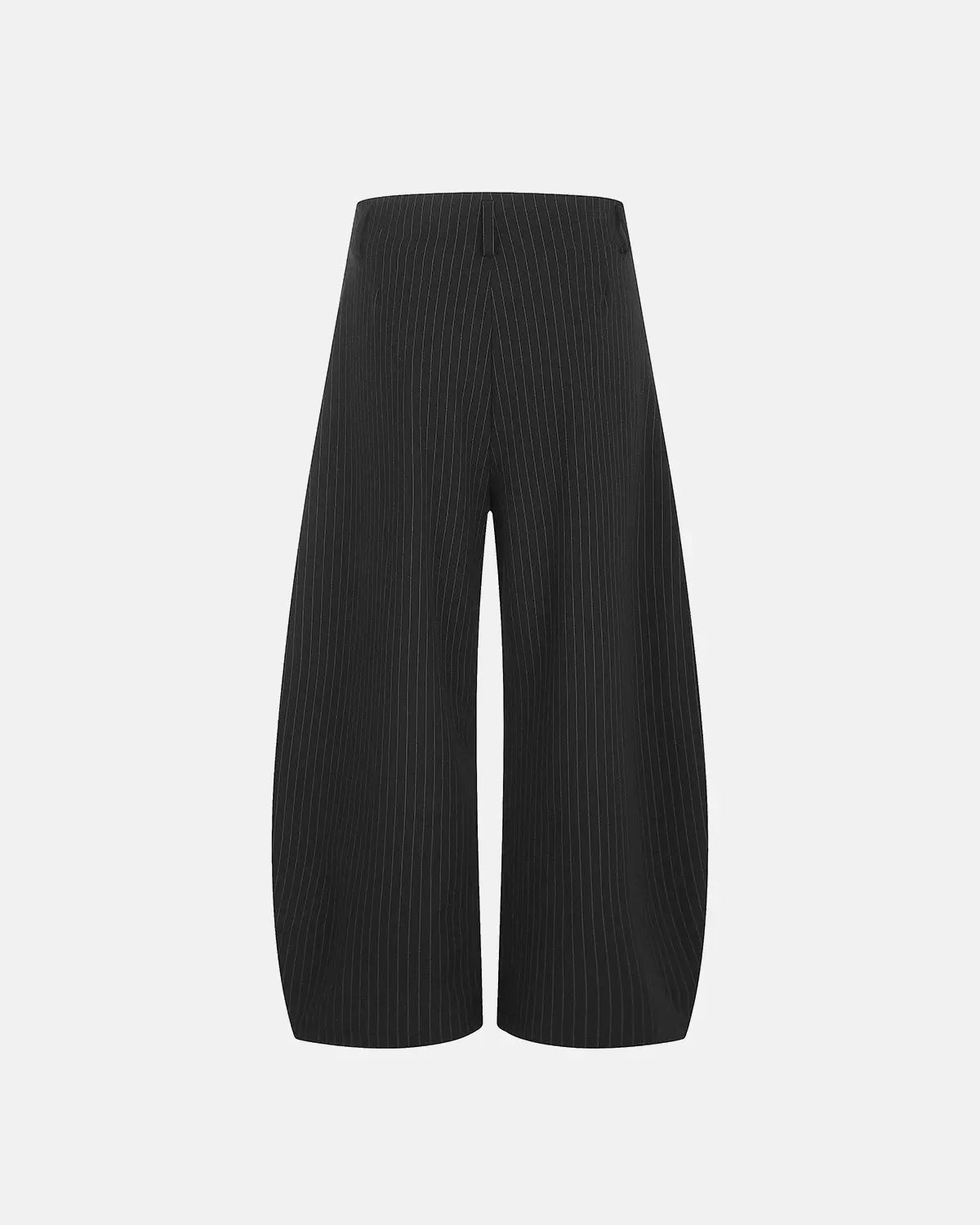 Pinstripe Pleated Barrel Tailored Pants