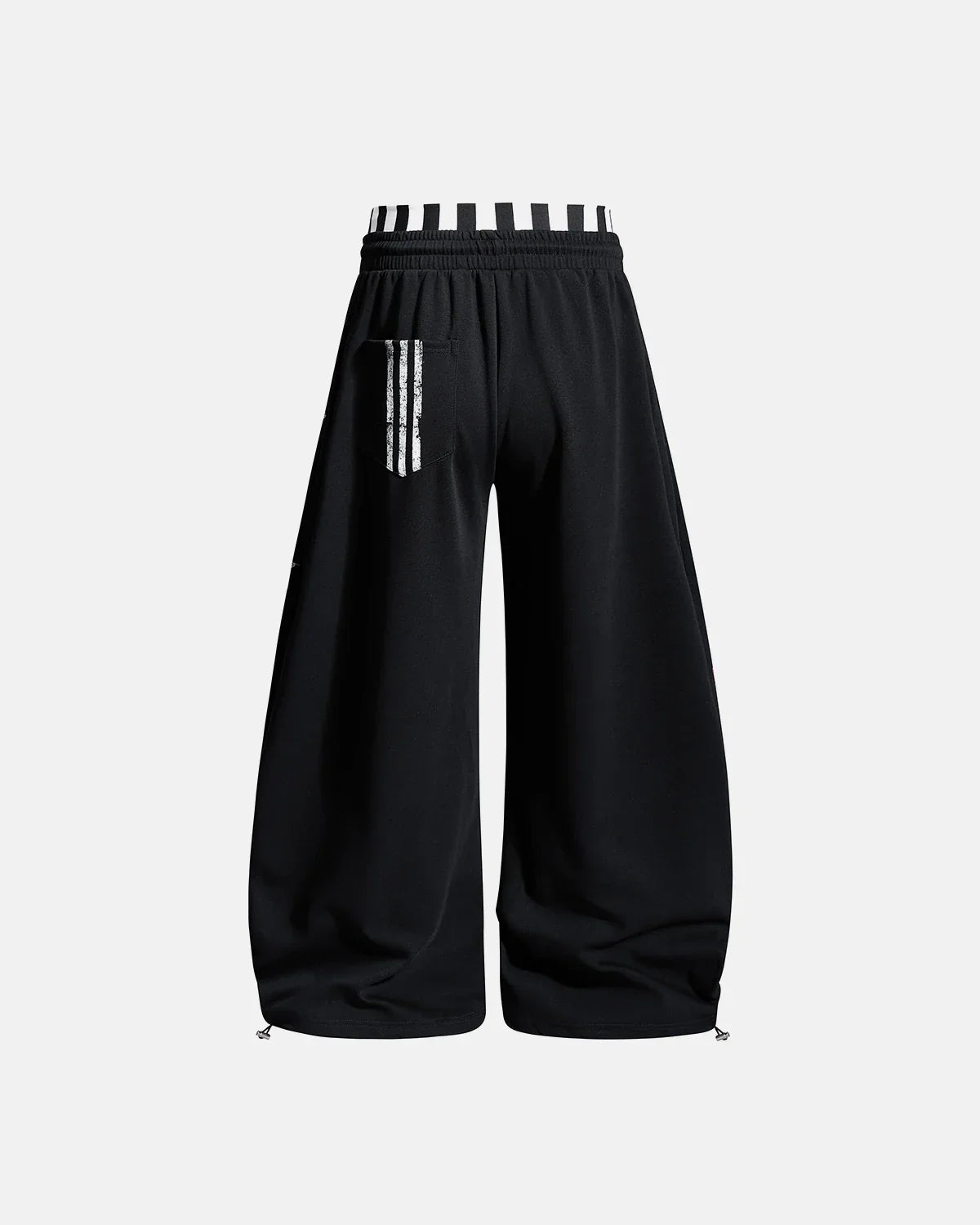 Striped Graphic Barrel Sweatpants