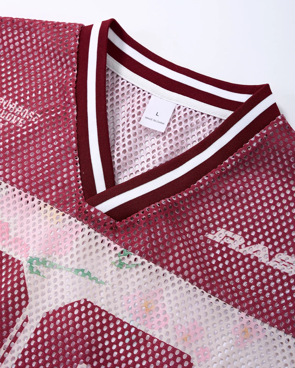 Floral Digital Print Mesh Jersey