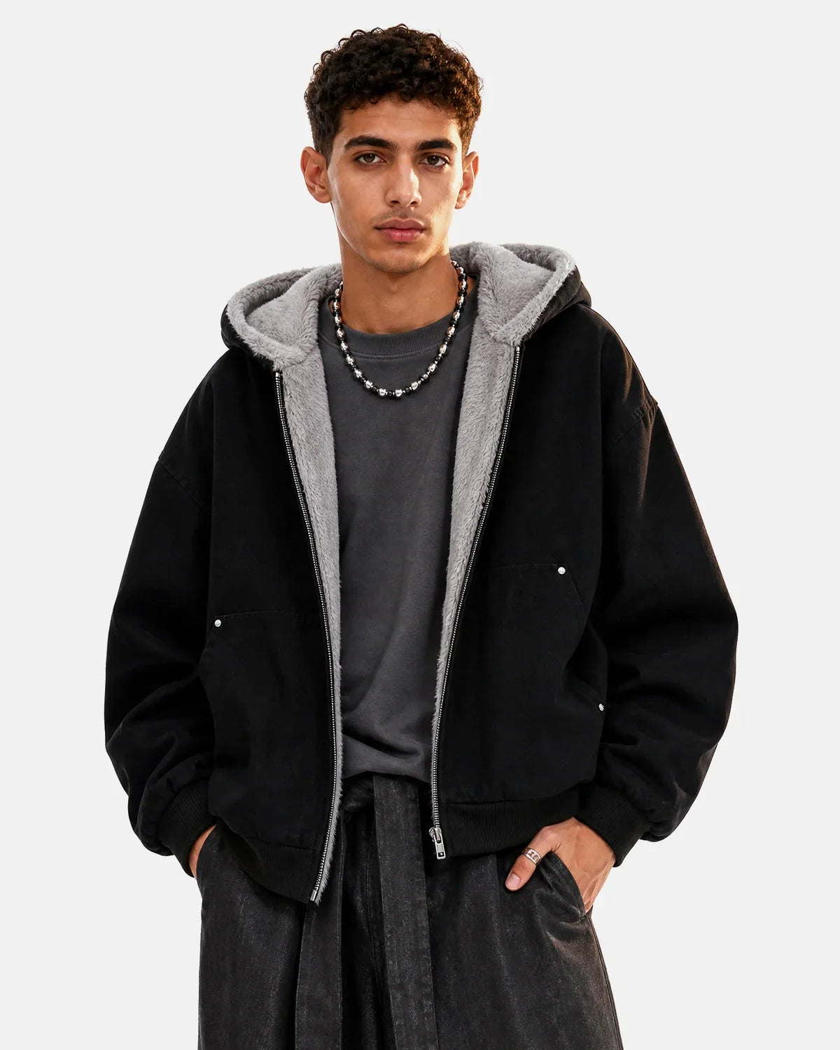 Cleanfit Faux Fur Lined Hooded Padded Jacket
