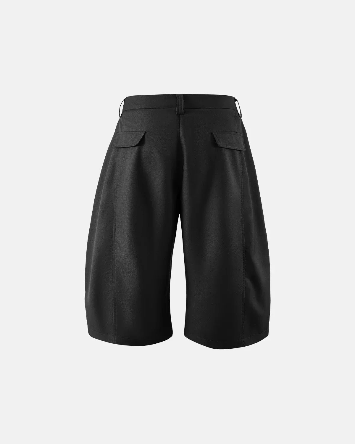 Pleated Barrel Tailored Bermuda Shorts