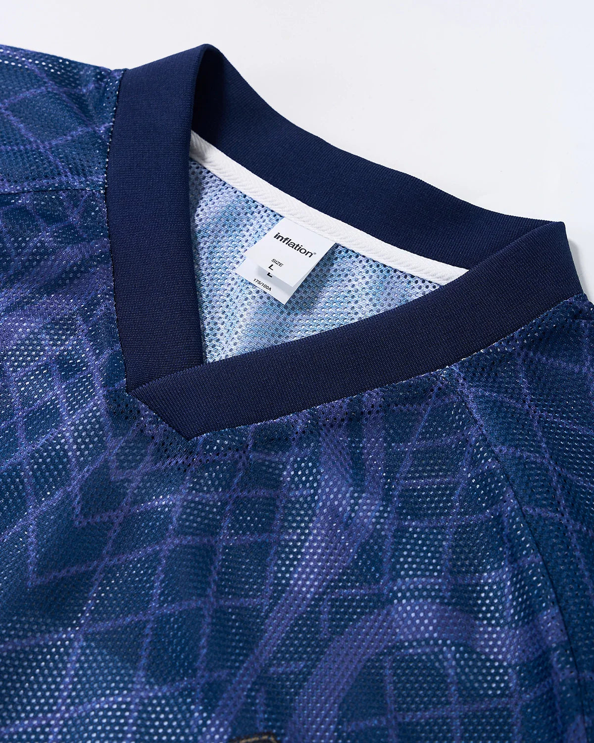 Geometric Pattern Mesh Jersey