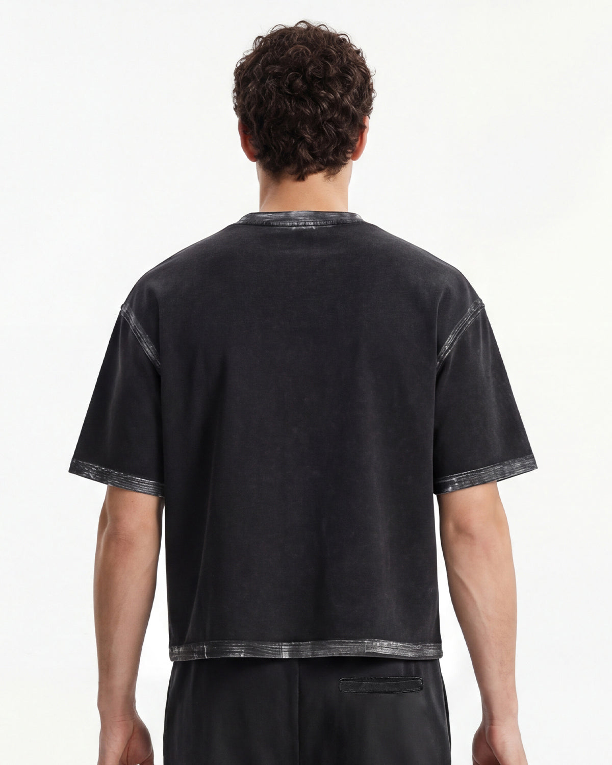 T-shirt ample épais effet délavé