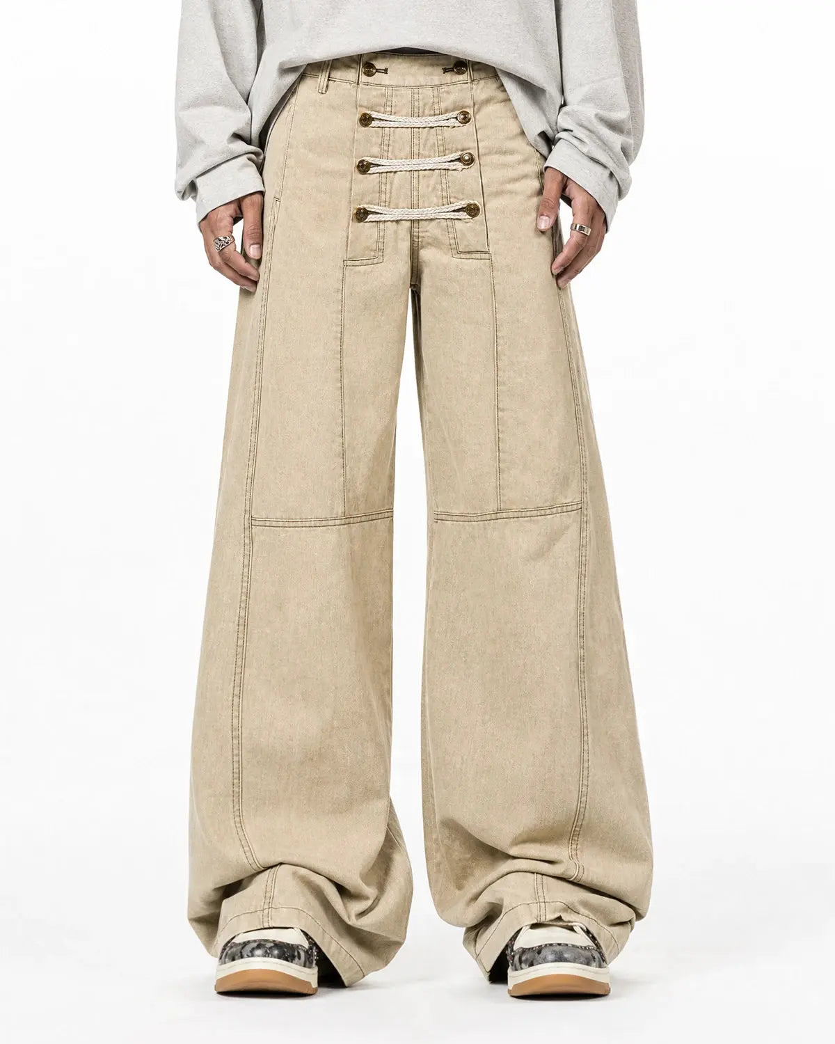Braided Rope Barrel Pants