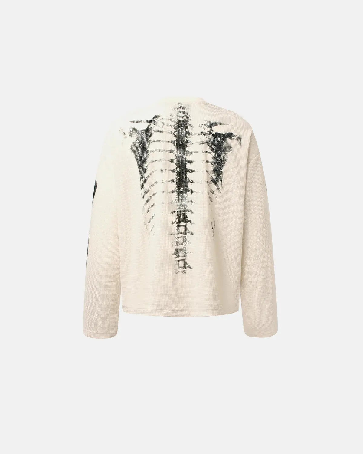 Skeleton Graphic Washed Long Sleeve Tee