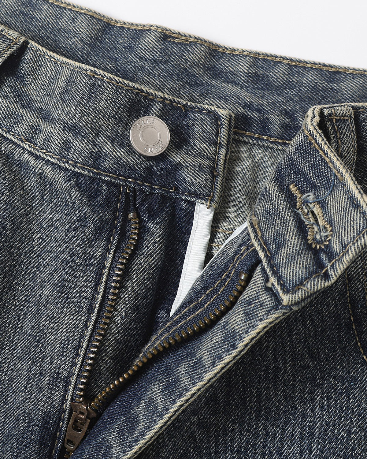 Multi-Pocket Baggy Barrel Jeans