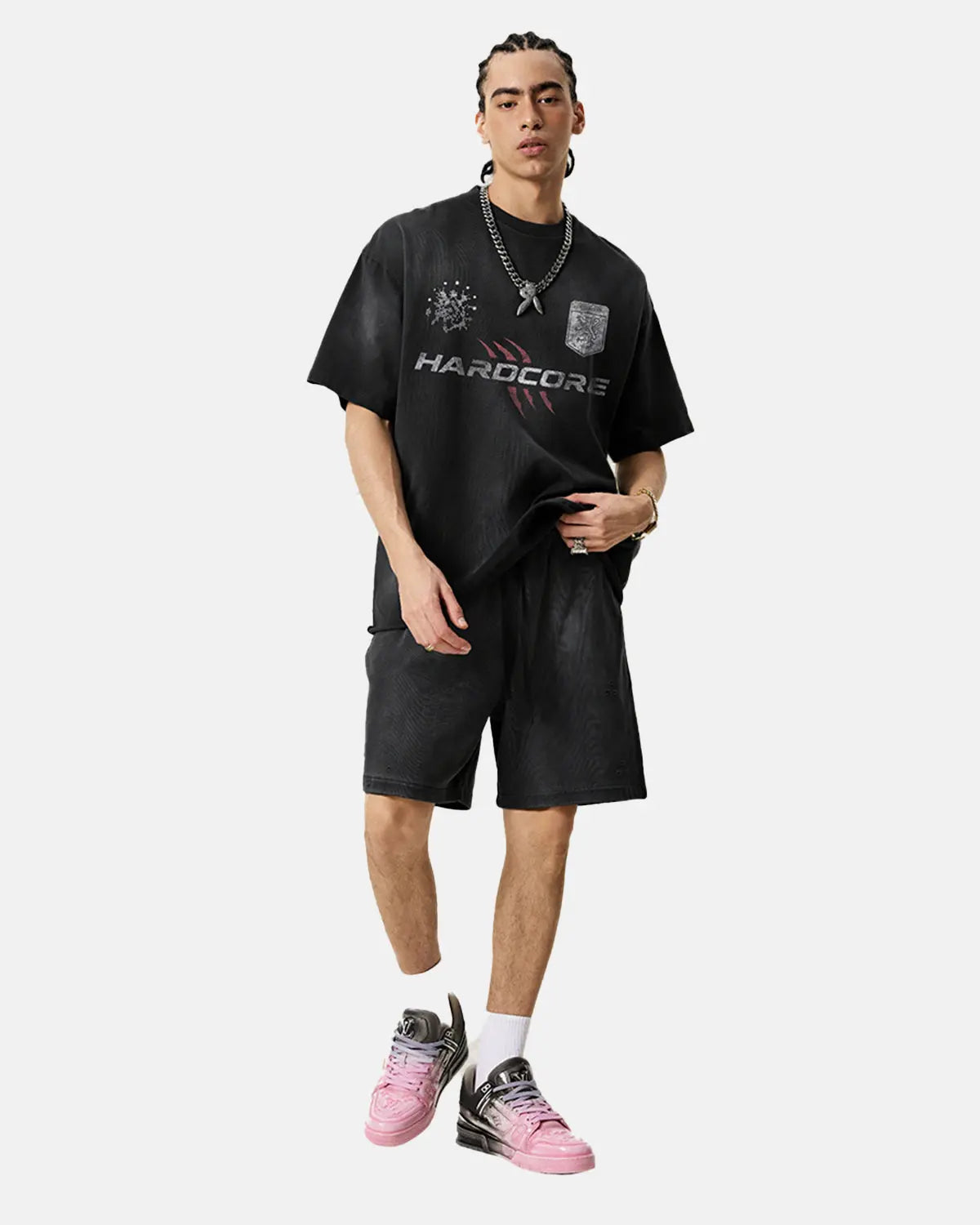 Distressed Washed Graphic T-Shirt