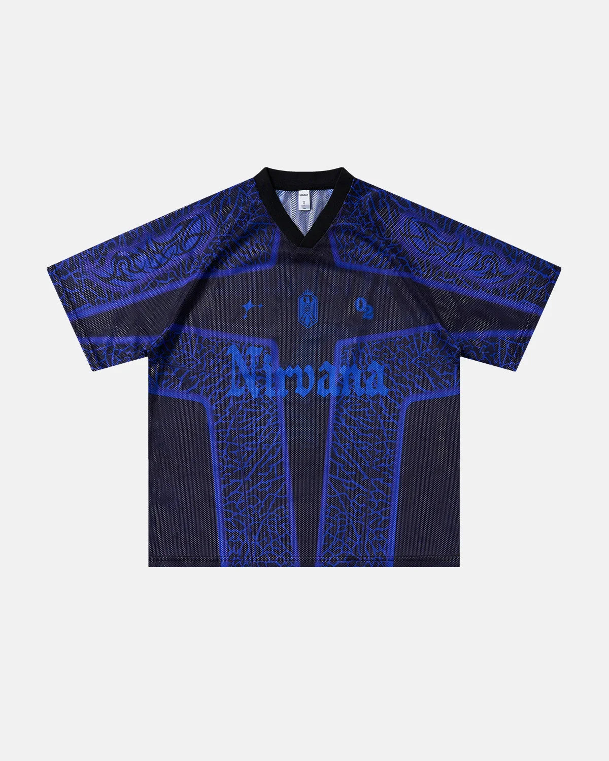 Tribal Pattern Mesh Jersey