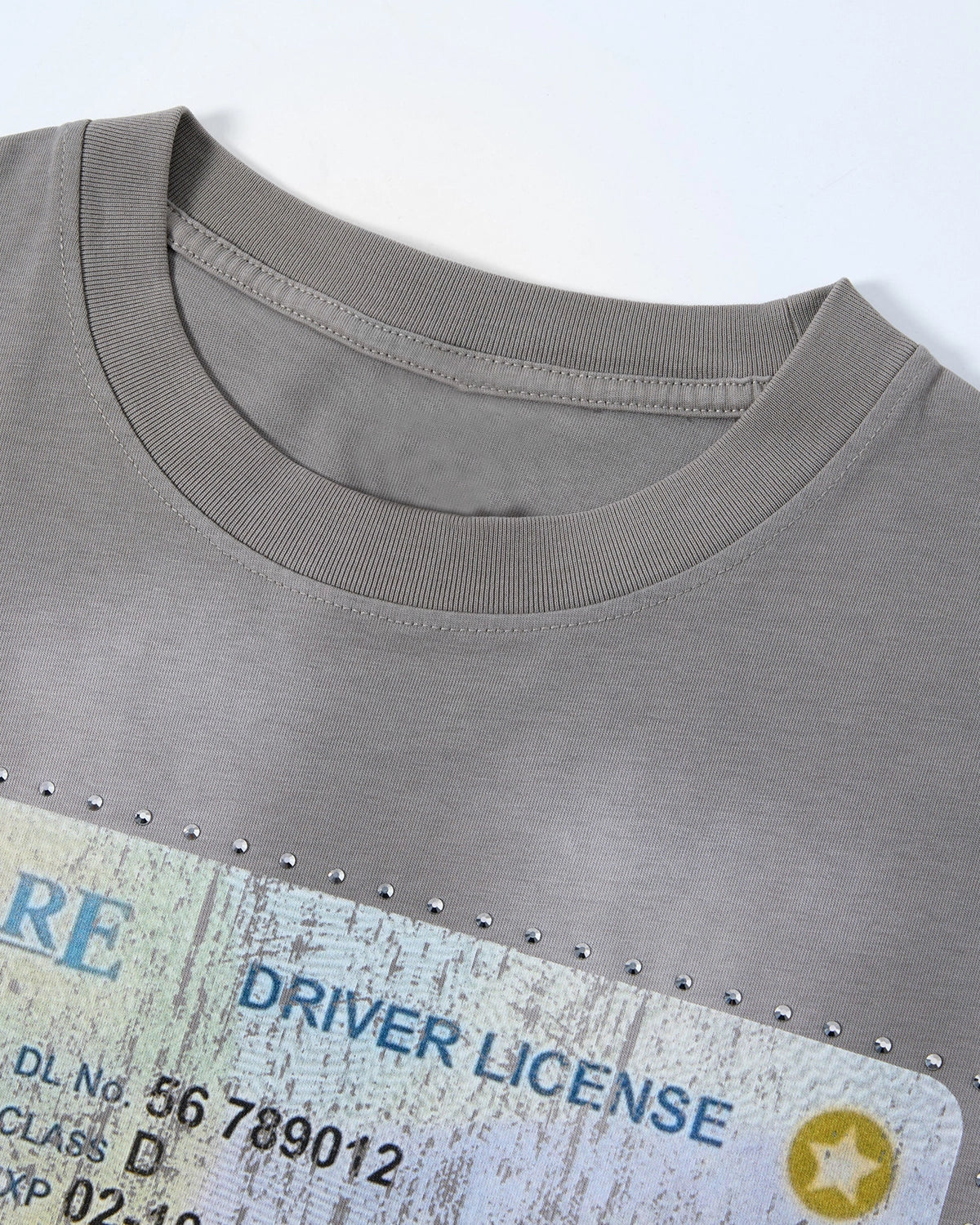 Retro Graphic Studded Washed TShirt