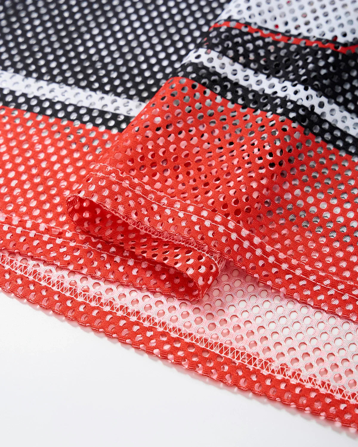Colorblock Mesh Jersey T-Shirt