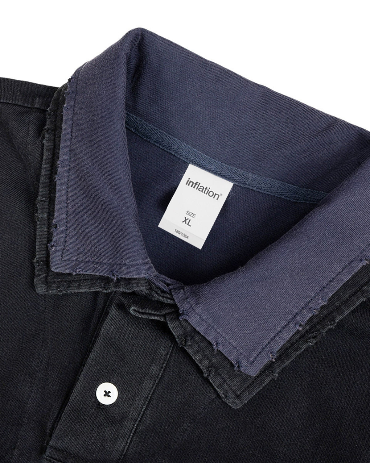 Retro Monkey Washed Layered Polo Shirt