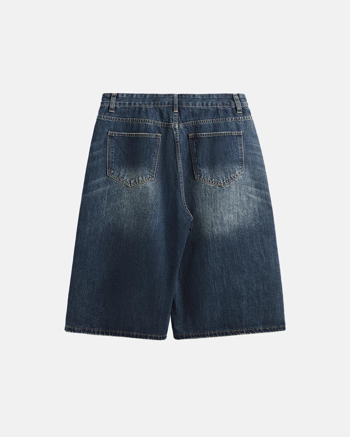 Acid Washed Longline Baggy Denim Jorts
