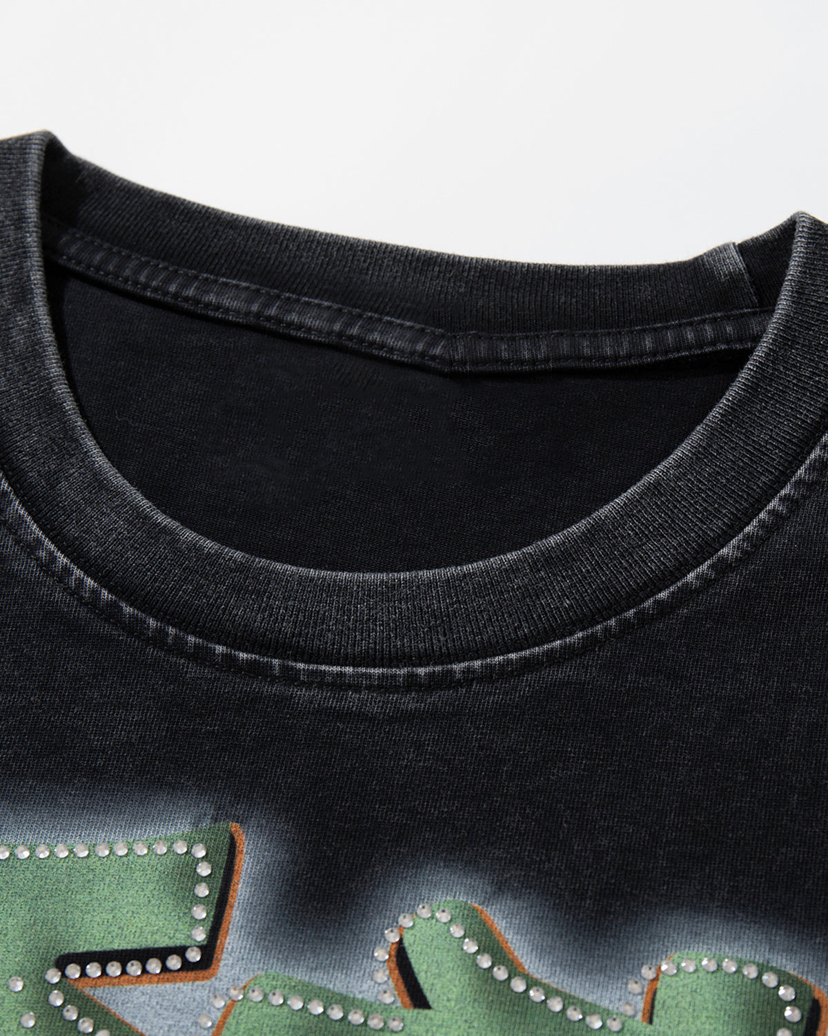 Vintage Rhinestone Graphic T-Shirt