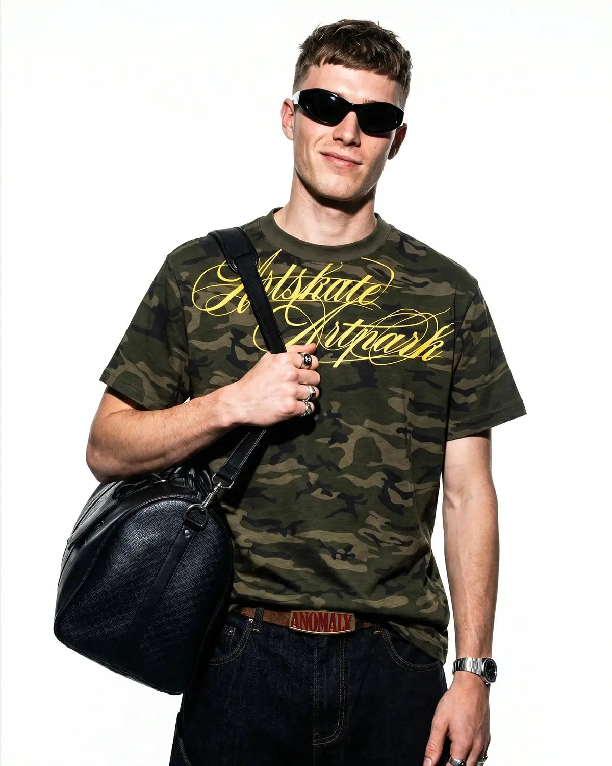 Camo Script Boxy T-Shirt