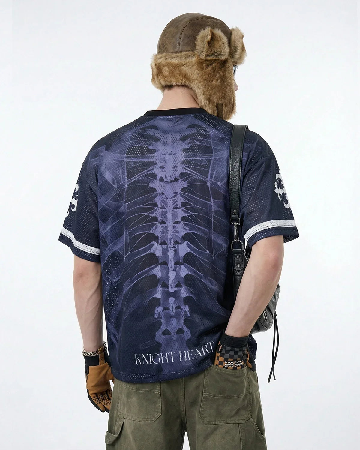 X-Ray Skeleton Graphic Mesh Jersey
