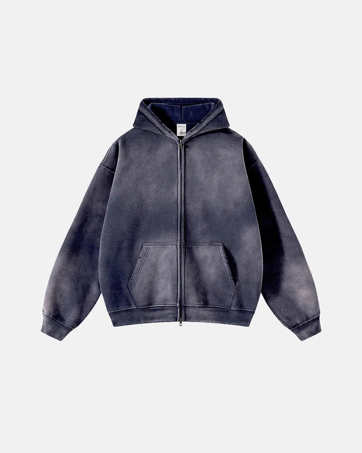 Acid Washed Zip Up Hoodies
